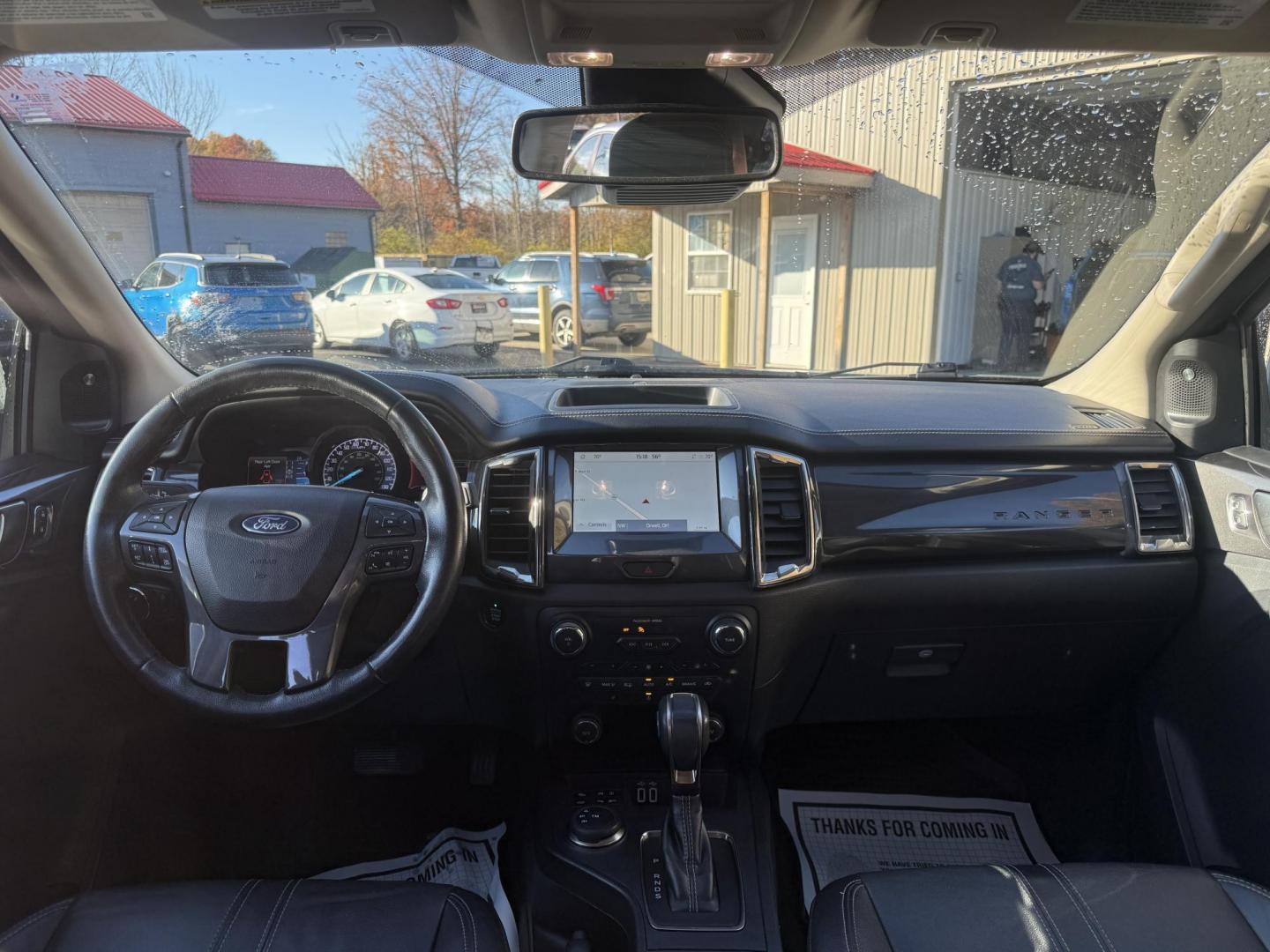 2021 Gray /Black Ford Ranger Lariat SuperCrew 4WD (1FTER4FHXML) with an 2.3L I4 DOHC 16V Turbo engine, Automatic transmission, located at 547 E. Main St., Orwell, OH, 44076, (440) 437-5893, 41.535435, -80.847855 - One Owner – 2021 Ford Ranger Lariat Crew Cab – Off-Road Capability Meets Modern Luxury Tackle every journey in comfort and style with this 2021 Ford Ranger Lariat Crew Cab. Powered by a turbocharged 2.3L EcoBoost engine and a 10-speed automatic transmission, this truck delivers efficient powe - Photo#44