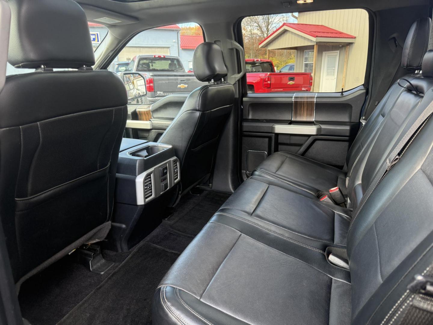 2015 Blue /Black Ford F-150 Lariat SuperCrew 5.5-ft. Bed 4WD (1FTEW1EG2FF) with an 3.5L V6 TWIN TURBO engine, 6-Speed Automatic transmission, located at 547 E. Main St., Orwell, OH, 44076, (440) 437-5893, 41.535435, -80.847855 - 2015 Ford F-150 Lariat Crew Cab – Power, Luxury, and Advanced Capability Experience top-tier performance and premium comfort with this 2015 Ford F-150 Lariat Crew Cab. Under the hood, the powerful 3.5L Twin Turbo EcoBoost engine delivers an impressive 365 horsepower and 420 lb-ft of torque, pai - Photo#45