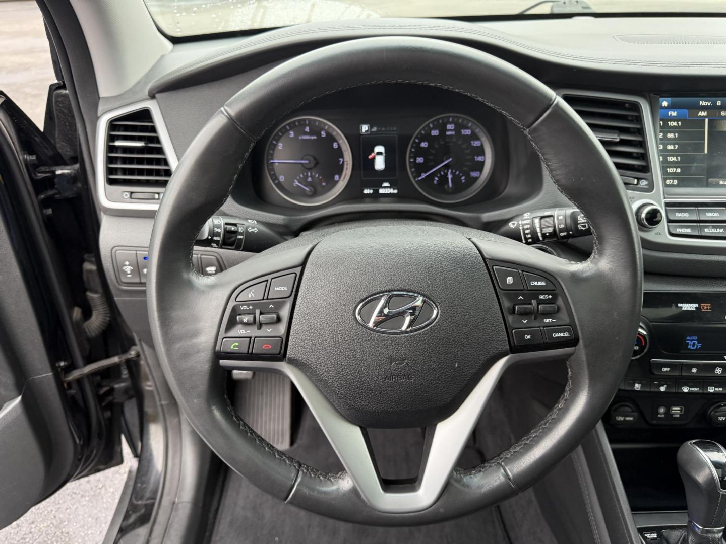 2017 Black /Black Hyundai Tucson Limited Ultimate AWD (KM8J3CA27HU) with an 1.6L I4 DOHC 16V Turbo engine, Automatic transmission, located at 11115 Chardon Rd. , Chardon, OH, 44024, (440) 214-9705, 41.580246, -81.241943 - One Owner – 2017 Hyundai Tucson Limited Ultimate AWD – Luxury, Technology, and All-Weather Confidence Elevate your driving experience with this 2017 Hyundai Tucson Limited Ultimate AWD, blending sophisticated features, advanced safety, and impressive performance. Powered by a 1.6L Turbocharge - Photo#26