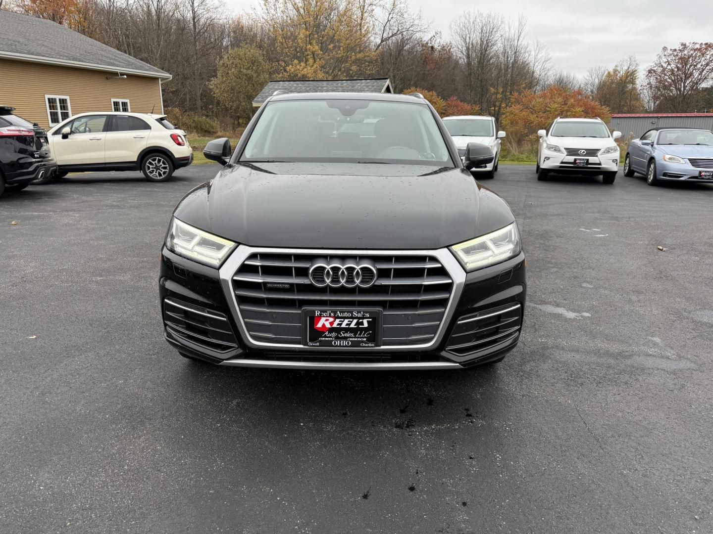 2018 Black /Black Audi Q5 2.0T Premium Plus quattro (WA1BNAFYXJ2) with an 2.0L I4 DOHC 16V Turbo engine, Automatic transmission, located at 11115 Chardon Rd. , Chardon, OH, 44024, (440) 214-9705, 41.580246, -81.241943 - One Owner – 2018 Audi Q5 Premium Plus – Luxury, Performance, and Technology in Perfect Harmony Experience the ultimate in luxury and versatility with this 2018 Audi Q5 Premium Plus. Powered by a spirited 2.0L Turbocharged I4 engine and equipped with Audi’s renowned Quattro all-wheel drive s - Photo#1