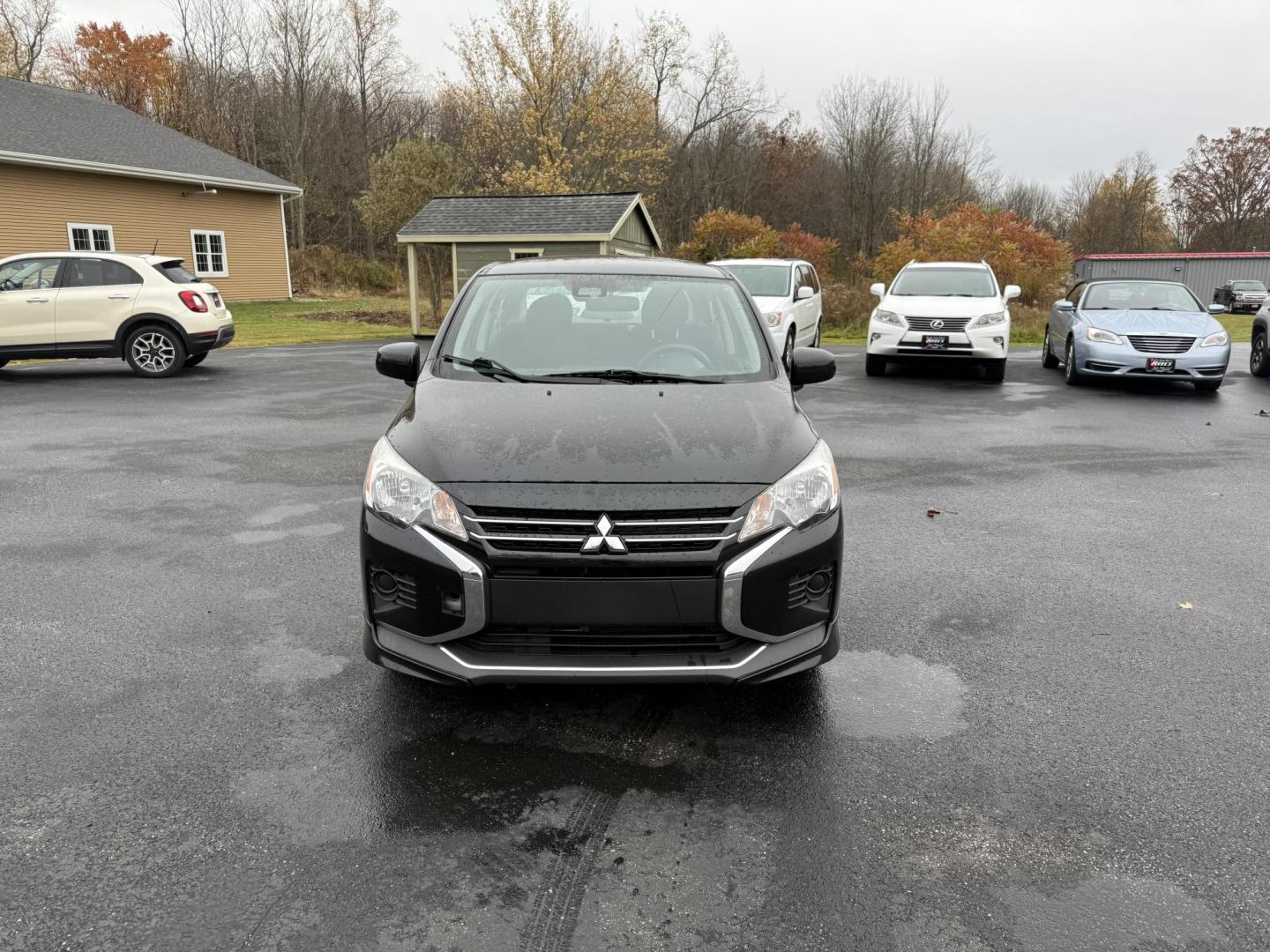 2021 Black /Black Mitsubishi Mirage G4 ES Auto (ML32FUFJ6MH) with an 1.2L I3 DOHC engine, Automatic transmission, located at 11115 Chardon Rd. , Chardon, OH, 44024, (440) 214-9705, 41.580246, -81.241943 - 2021 Mitsubishi Mirage G4 ES – Efficient, Compact, and Packed with Safety Features Discover an affordable and reliable ride with this 2021 Mitsubishi Mirage G4 ES. Powered by a fuel-efficient 1.2L I3 engine and equipped with Sport Mode, this sedan delivers an impressive 37 MPG combined and 41 M - Photo#1