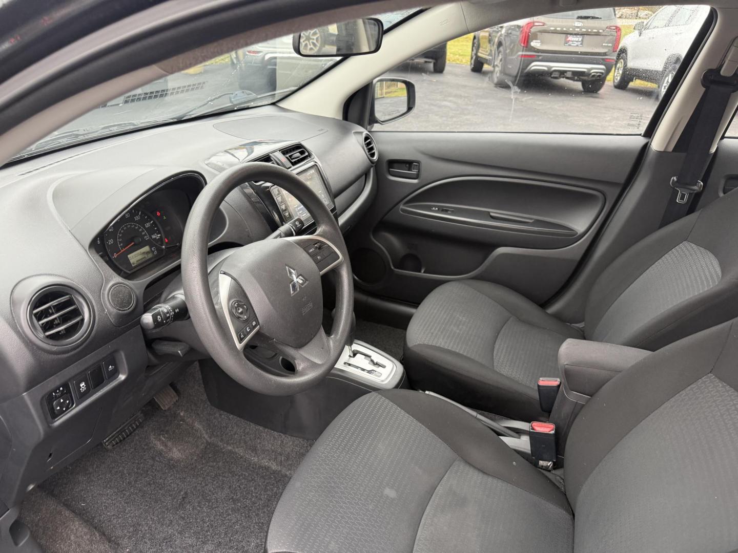 2021 Black /Black Mitsubishi Mirage G4 ES Auto (ML32FUFJ6MH) with an 1.2L I3 DOHC engine, Automatic transmission, located at 11115 Chardon Rd. , Chardon, OH, 44024, (440) 214-9705, 41.580246, -81.241943 - 2021 Mitsubishi Mirage G4 ES – Efficient, Compact, and Packed with Safety Features Discover an affordable and reliable ride with this 2021 Mitsubishi Mirage G4 ES. Powered by a fuel-efficient 1.2L I3 engine and equipped with Sport Mode, this sedan delivers an impressive 37 MPG combined and 41 M - Photo#16