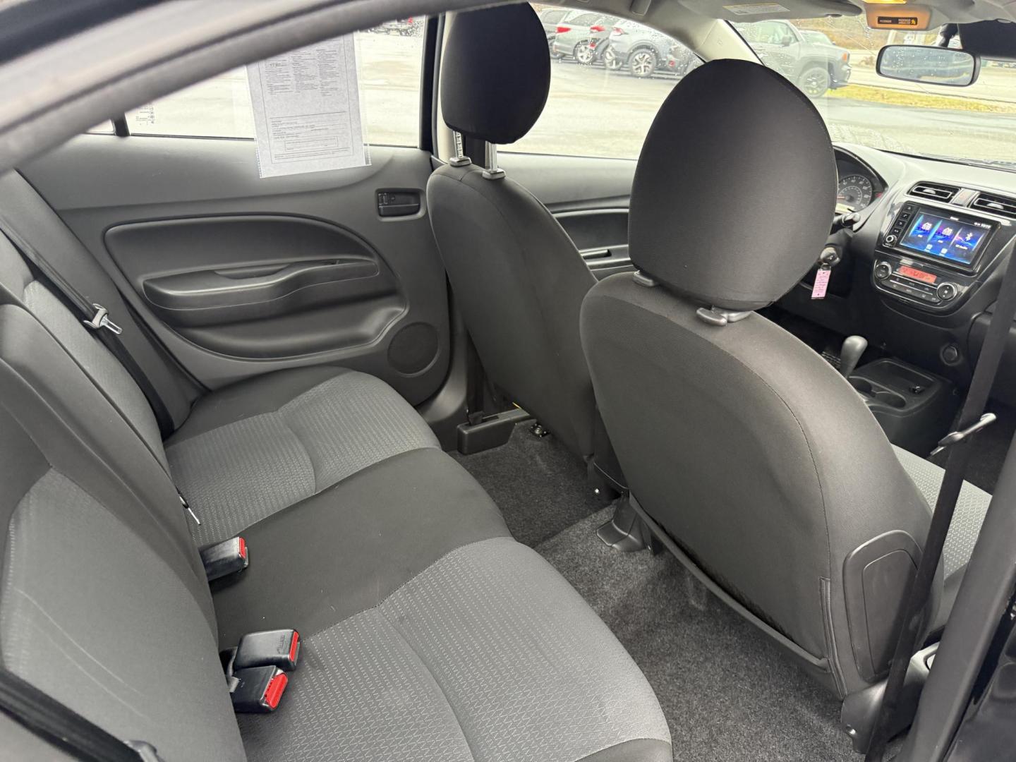 2021 Black /Black Mitsubishi Mirage G4 ES Auto (ML32FUFJ6MH) with an 1.2L I3 DOHC engine, Automatic transmission, located at 11115 Chardon Rd. , Chardon, OH, 44024, (440) 214-9705, 41.580246, -81.241943 - 2021 Mitsubishi Mirage G4 ES – Efficient, Compact, and Packed with Safety Features Discover an affordable and reliable ride with this 2021 Mitsubishi Mirage G4 ES. Powered by a fuel-efficient 1.2L I3 engine and equipped with Sport Mode, this sedan delivers an impressive 37 MPG combined and 41 M - Photo#34