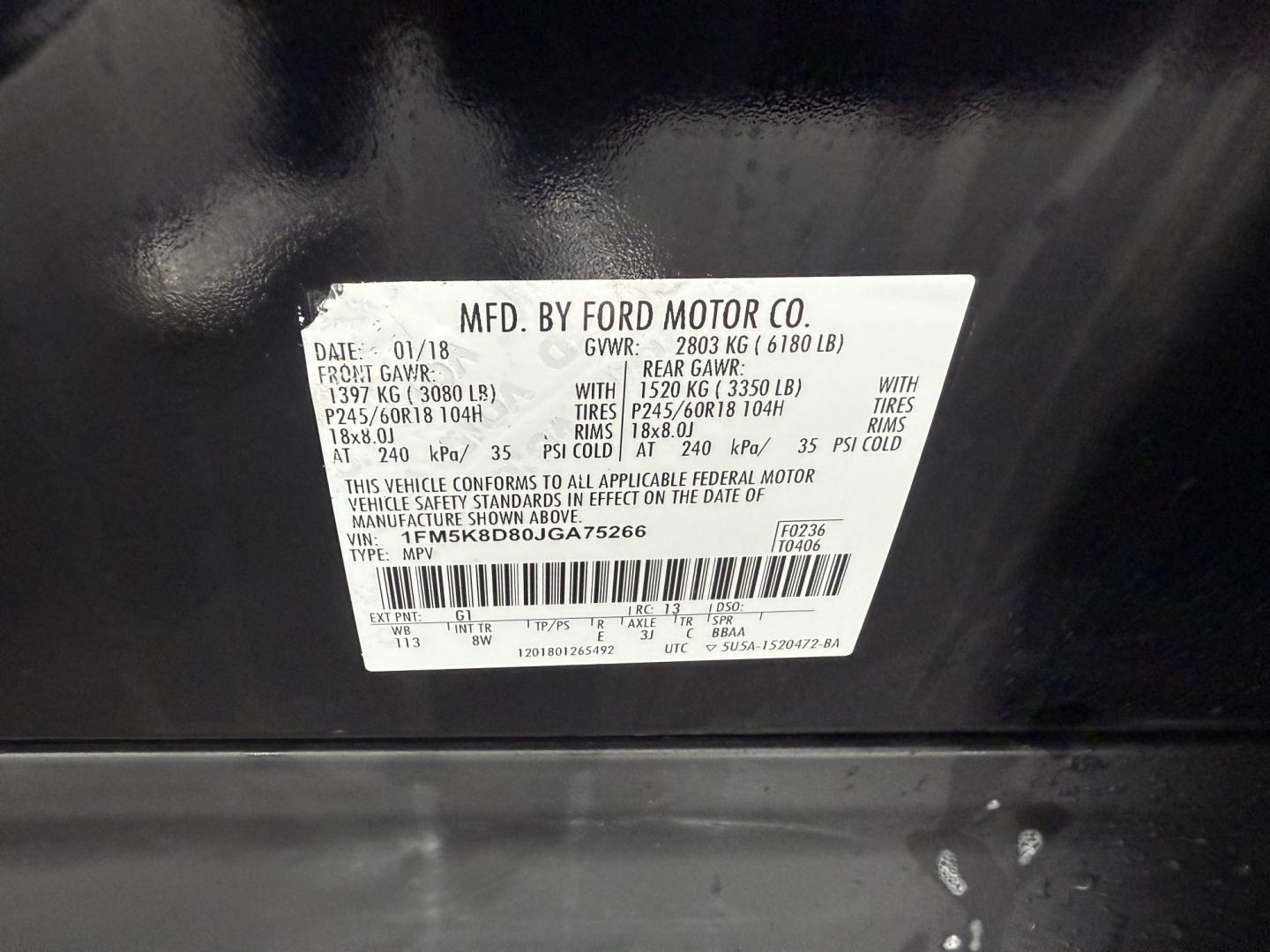 2018 Black /Black Ford Explorer XLT 4WD (1FM5K8D80JG) with an 3.5L V6 DOHC 24V engine, Automatic transmission, located at 11115 Chardon Rd. , Chardon, OH, 44024, (440) 214-9705, 41.580246, -81.241943 - 2018 Ford Explorer XLT 4WD – Versatile, Comfortable, and Ready for Adventure Experience the perfect combination of capability, comfort, and practicality with this 2018 Ford Explorer XLT 4WD. Powered by a reliable 3.5L V6 engine and paired with a smooth 6-speed automatic transmission, this SUV o - Photo#21