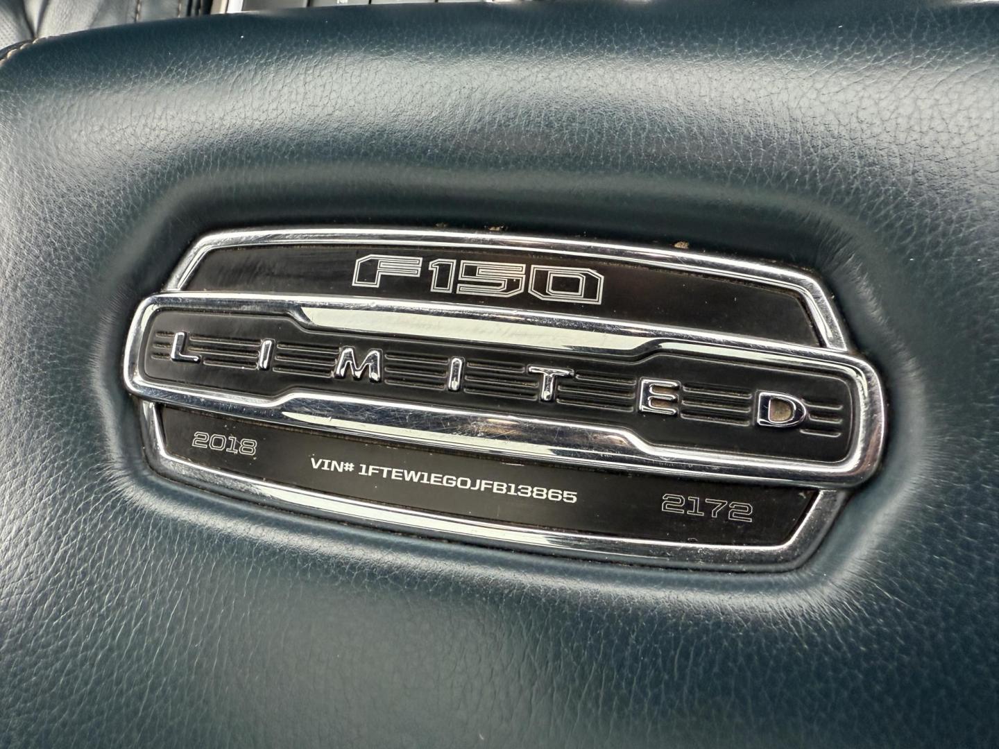 2018 White /Blue Ford F-150 Limited SuperCrew 5.5-ft. Bed 4WD (1FTEW1EG0JF) with an 3.5L V6 Twin Turbo engine, Automatic transmission, located at 11115 Chardon Rd. , Chardon, OH, 44024, (440) 214-9705, 41.580246, -81.241943 - 2018 Ford F-150 Limited Crew Cab 4WD – Luxury, Power, and Unmatched Capability Experience the ultimate in pickup truck luxury and performance with this 2018 Ford F-150 Limited Crew Cab 4WD. Powered by a robust 3.5L Twin Turbo EcoBoost V6 engine and paired with a 10-speed automatic transmission, - Photo#57