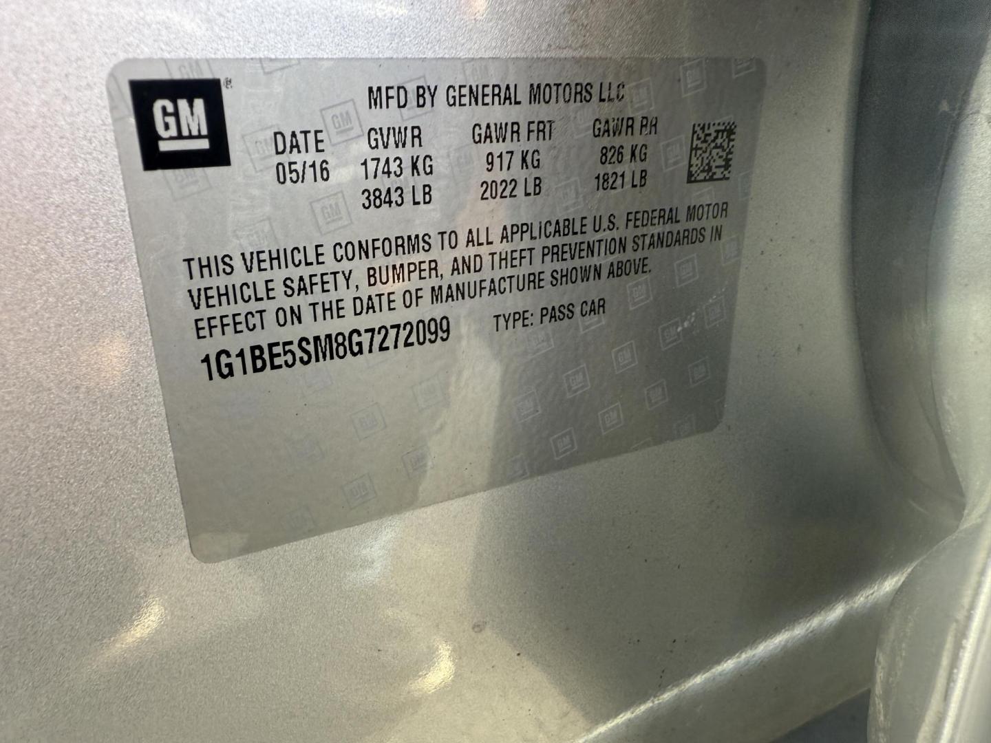 2016 Silver /Black Chevrolet Cruze LT Auto (1G1BE5SM8G7) with an 1.4L I4 DOHC 16V TURBO engine, Automatic transmission, located at 547 E. Main St., Orwell, OH, 44076, (440) 437-5893, 41.535435, -80.847855 - 2016 Chevrolet Cruze LT – Efficient, Comfortable, and Loaded with Features Drive smart and save big with this 2016 Chevrolet Cruze LT. Powered by a fuel-efficient 1.4L Turbocharged EcoTec I4 engine paired with a smooth 6-speed automatic transmission, this sedan delivers an impressive 34 MPG com - Photo#22