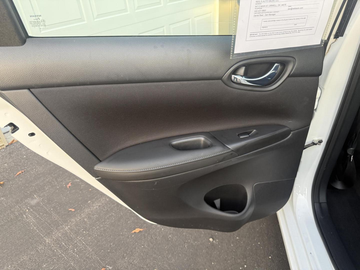 2019 White /Black Nissan Sentra S CVT (3N1AB7AP8KY) with an 1.8L I4 SFI DOHC 16V engine, Automatic transmission, located at 547 E. Main St., Orwell, OH, 44076, (440) 437-5893, 41.535435, -80.847855 - 2019 Nissan Sentra S – Efficient, Safe, and Smartly Equipped Enjoy reliability and impressive efficiency in this 2019 Nissan Sentra S. Powered by a fuel-sipping 1.8L I4 engine with ECO mode, this sedan delivers an outstanding 32 MPG combined and up to 37 MPG highway—making it the ideal choice - Photo#33