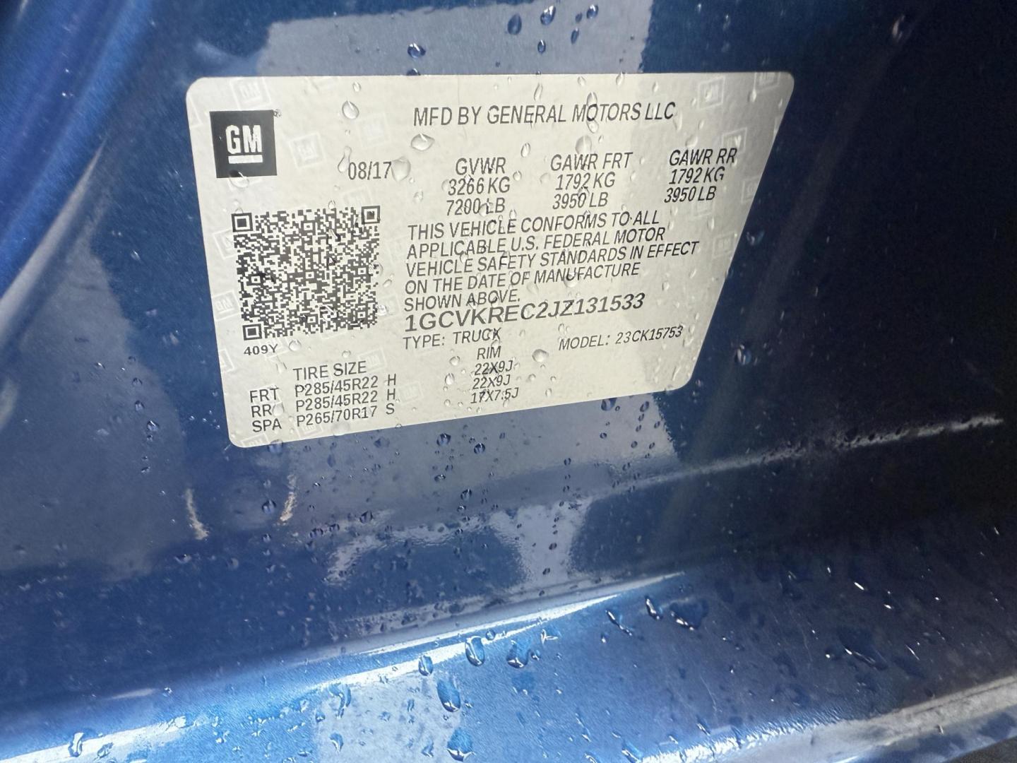 2018 Blue /Black Chevrolet Silverado 1500 LT Z71 Double Cab 4WD (1GCVKREC2JZ) with an 5.3L V8 OHV 16V engine, Automatic transmission, located at 547 E. Main St., Orwell, OH, 44076, (440) 437-5893, 41.535435, -80.847855 - 2018 Chevrolet Silverado 1500 LT Z71 Double Cab 4WD – Power, Luxury, and Off-Road Capability in One Bold Package Conquer any road or trail with this 2018 Chevrolet Silverado 1500 LT Z71 Double Cab 4WD. Under the hood, the formidable 5.3L EcoTec3 V8 engine pairs with a 6-speed automatic transmis - Photo#21