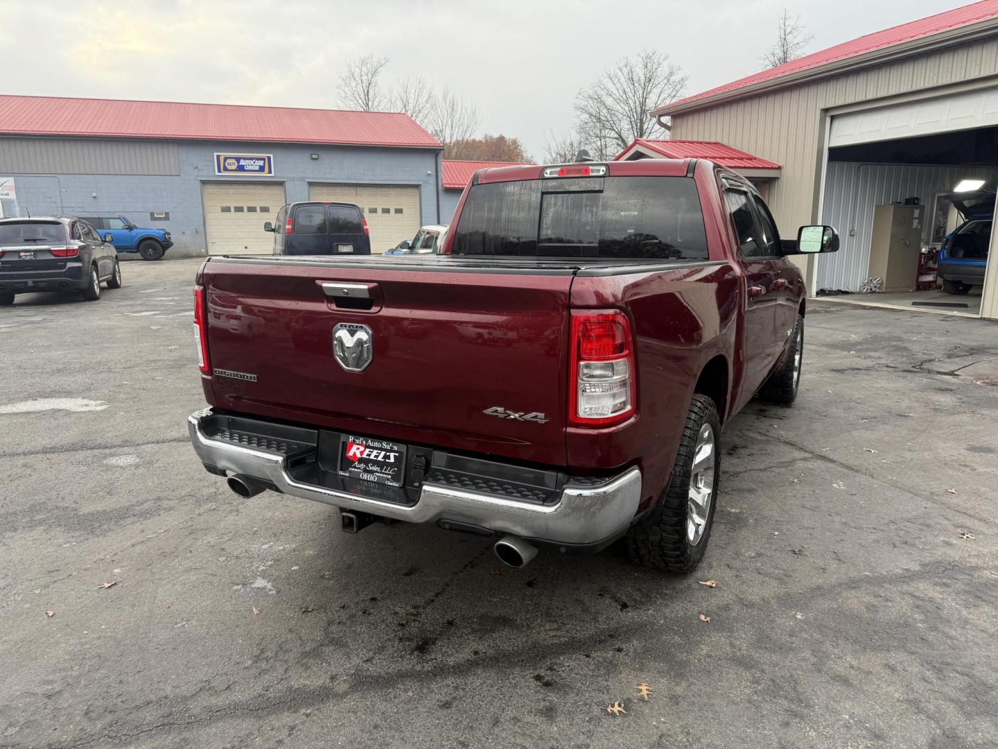 2019 Red /Black RAM 1500 Big Horn Crew Cab SWB 4WD (1C6SRFFT5KN) with an 5.7L V8 OHV 16V engine, Automatic transmission, located at 547 E. Main St., Orwell, OH, 44076, (440) 437-5893, 41.535435, -80.847855 - 2019 Ram 1500 Big Horn Crew Cab 4WD – Bold Power, Premium Comfort, and Rugged Capability Take command of the road with this 2019 Ram 1500 Big Horn Crew Cab 4WD. Powered by the legendary 5.7L HEMI V8 engine delivering 395 horsepower and 410 lb-ft of torque, this truck is built to tackle any task - Photo#8