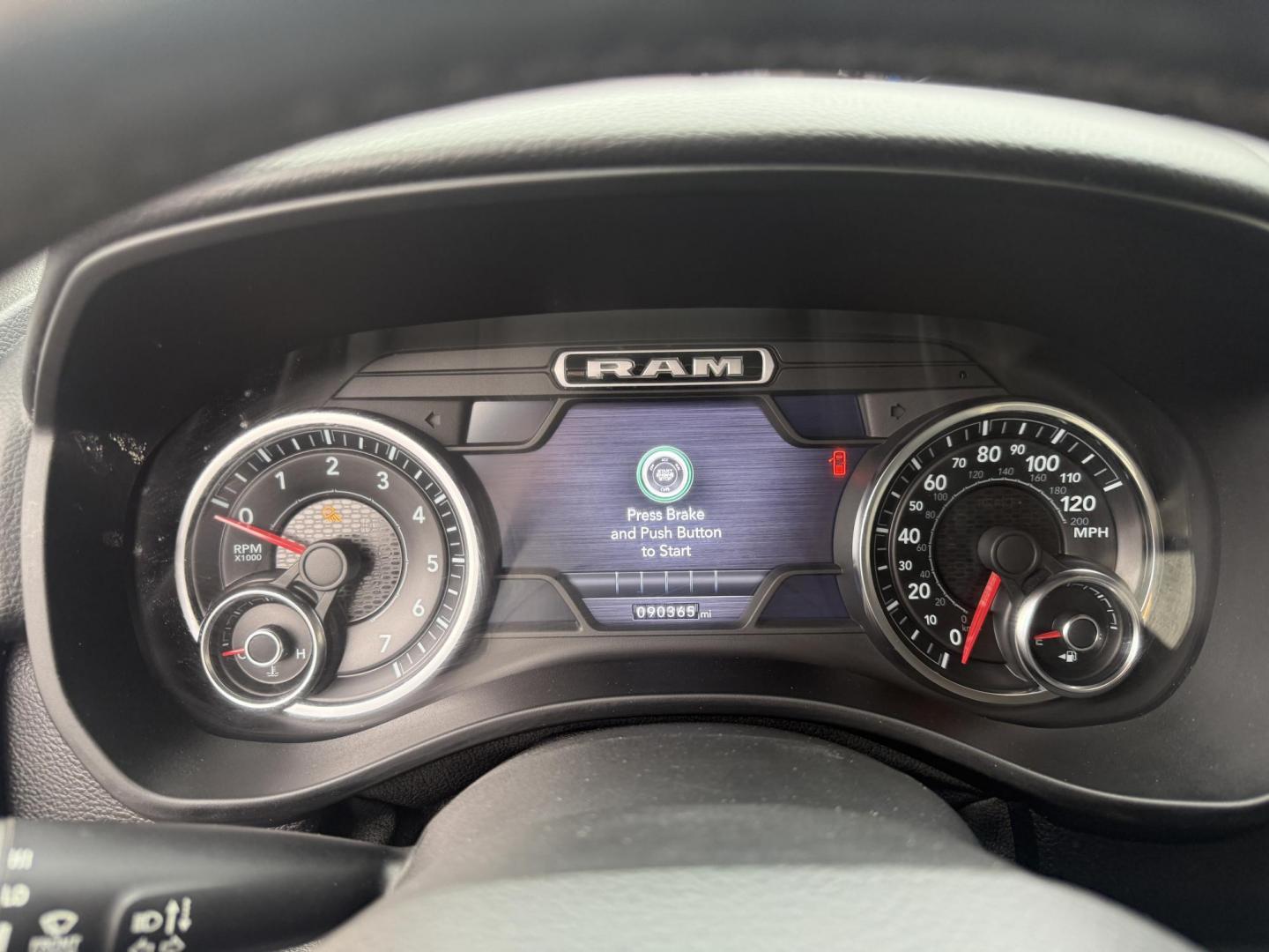 2019 Red /Black RAM 1500 Big Horn Crew Cab SWB 4WD (1C6SRFFT5KN) with an 5.7L V8 OHV 16V engine, Automatic transmission, located at 547 E. Main St., Orwell, OH, 44076, (440) 437-5893, 41.535435, -80.847855 - 2019 Ram 1500 Big Horn Crew Cab 4WD – Bold Power, Premium Comfort, and Rugged Capability Take command of the road with this 2019 Ram 1500 Big Horn Crew Cab 4WD. Powered by the legendary 5.7L HEMI V8 engine delivering 395 horsepower and 410 lb-ft of torque, this truck is built to tackle any task - Photo#24