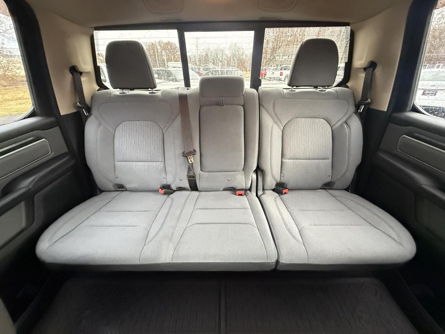 2019 Red /Black RAM 1500 Big Horn Crew Cab SWB 4WD (1C6SRFFT5KN) with an 5.7L V8 OHV 16V engine, Automatic transmission, located at 547 E. Main St., Orwell, OH, 44076, (440) 437-5893, 41.535435, -80.847855 - 2019 Ram 1500 Big Horn Crew Cab 4WD – Bold Power, Premium Comfort, and Rugged Capability Take command of the road with this 2019 Ram 1500 Big Horn Crew Cab 4WD. Powered by the legendary 5.7L HEMI V8 engine delivering 395 horsepower and 410 lb-ft of torque, this truck is built to tackle any task - Photo#39