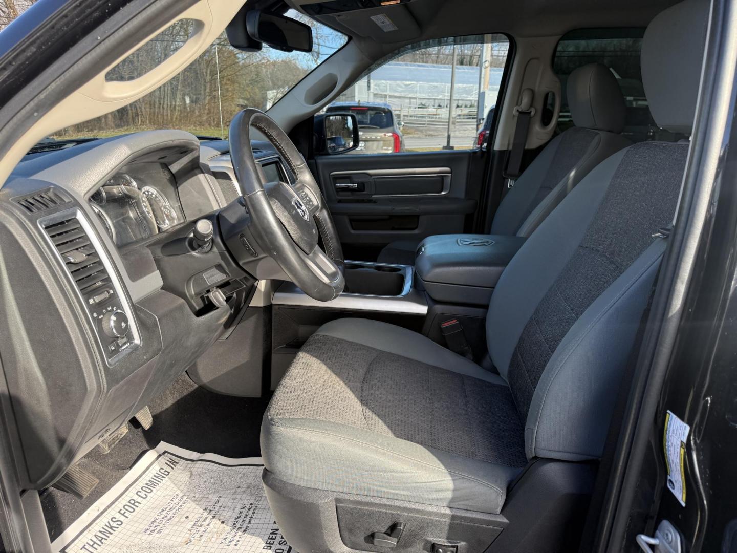 2016 Black /Gray RAM 1500 Big Horn Crew Cab SWB 4WD (3C6RR7LT8GG) with an 5.7L V8 OHV 16V engine, Automatic transmission, located at 11115 Chardon Rd. , Chardon, OH, 44024, (440) 214-9705, 41.580246, -81.241943 - 2016 Ram 1500 Big Horn Crew Cab 4WD – Powerful, Comfortable, and Ready for Heavy Duty Tackle your toughest jobs with confidence in this 2016 Ram 1500 Big Horn Crew Cab. Powered by a mighty 5.7L HEMI V8 engine producing 395 horsepower and 410 lb-ft of torque, combined with an 8-speed automatic t - Photo#18