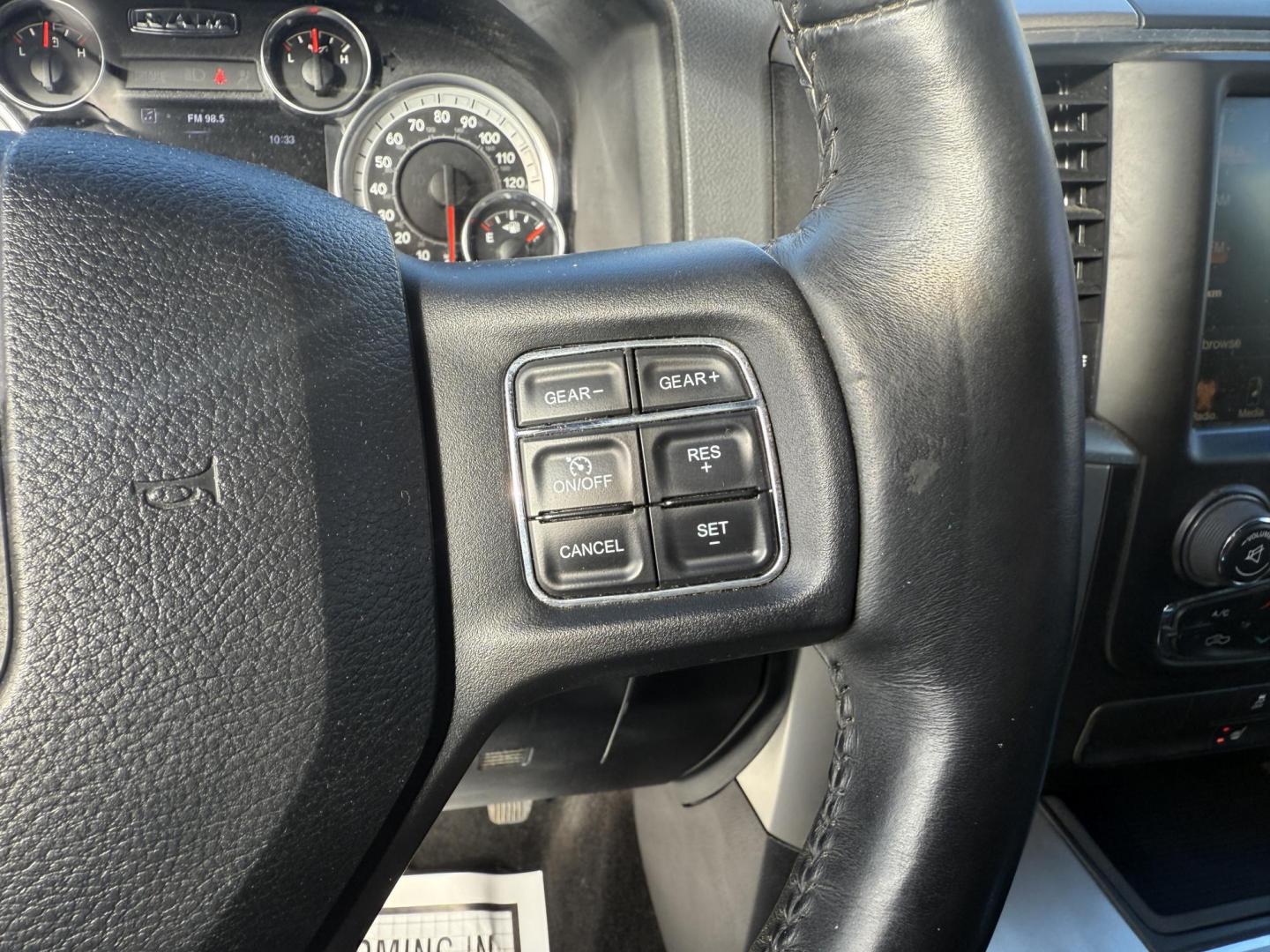 2016 Black /Gray RAM 1500 Big Horn Crew Cab SWB 4WD (3C6RR7LT8GG) with an 5.7L V8 OHV 16V engine, Automatic transmission, located at 11115 Chardon Rd. , Chardon, OH, 44024, (440) 214-9705, 41.580246, -81.241943 - 2016 Ram 1500 Big Horn Crew Cab 4WD – Powerful, Comfortable, and Ready for Heavy Duty Tackle your toughest jobs with confidence in this 2016 Ram 1500 Big Horn Crew Cab. Powered by a mighty 5.7L HEMI V8 engine producing 395 horsepower and 410 lb-ft of torque, combined with an 8-speed automatic t - Photo#27