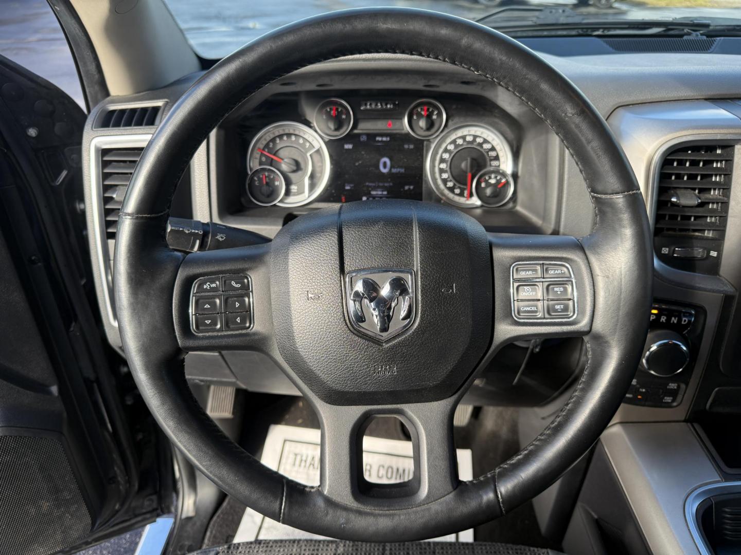 2016 Black /Gray RAM 1500 Big Horn Crew Cab SWB 4WD (3C6RR7LT8GG) with an 5.7L V8 OHV 16V engine, Automatic transmission, located at 11115 Chardon Rd. , Chardon, OH, 44024, (440) 214-9705, 41.580246, -81.241943 - 2016 Ram 1500 Big Horn Crew Cab 4WD – Powerful, Comfortable, and Ready for Heavy Duty Tackle your toughest jobs with confidence in this 2016 Ram 1500 Big Horn Crew Cab. Powered by a mighty 5.7L HEMI V8 engine producing 395 horsepower and 410 lb-ft of torque, combined with an 8-speed automatic t - Photo#28