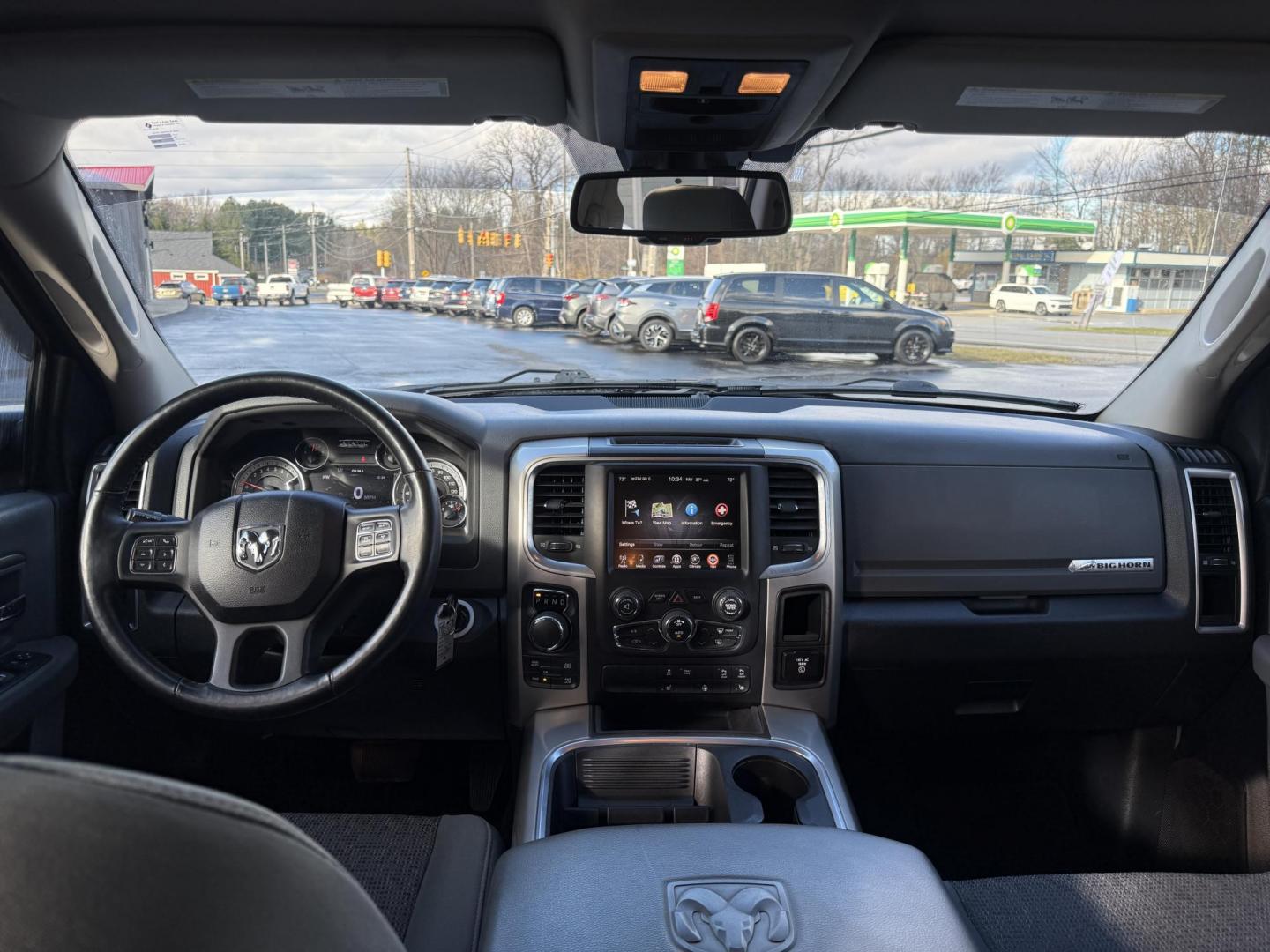 2016 Black /Gray RAM 1500 Big Horn Crew Cab SWB 4WD (3C6RR7LT8GG) with an 5.7L V8 OHV 16V engine, Automatic transmission, located at 11115 Chardon Rd. , Chardon, OH, 44024, (440) 214-9705, 41.580246, -81.241943 - 2016 Ram 1500 Big Horn Crew Cab 4WD – Powerful, Comfortable, and Ready for Heavy Duty Tackle your toughest jobs with confidence in this 2016 Ram 1500 Big Horn Crew Cab. Powered by a mighty 5.7L HEMI V8 engine producing 395 horsepower and 410 lb-ft of torque, combined with an 8-speed automatic t - Photo#43