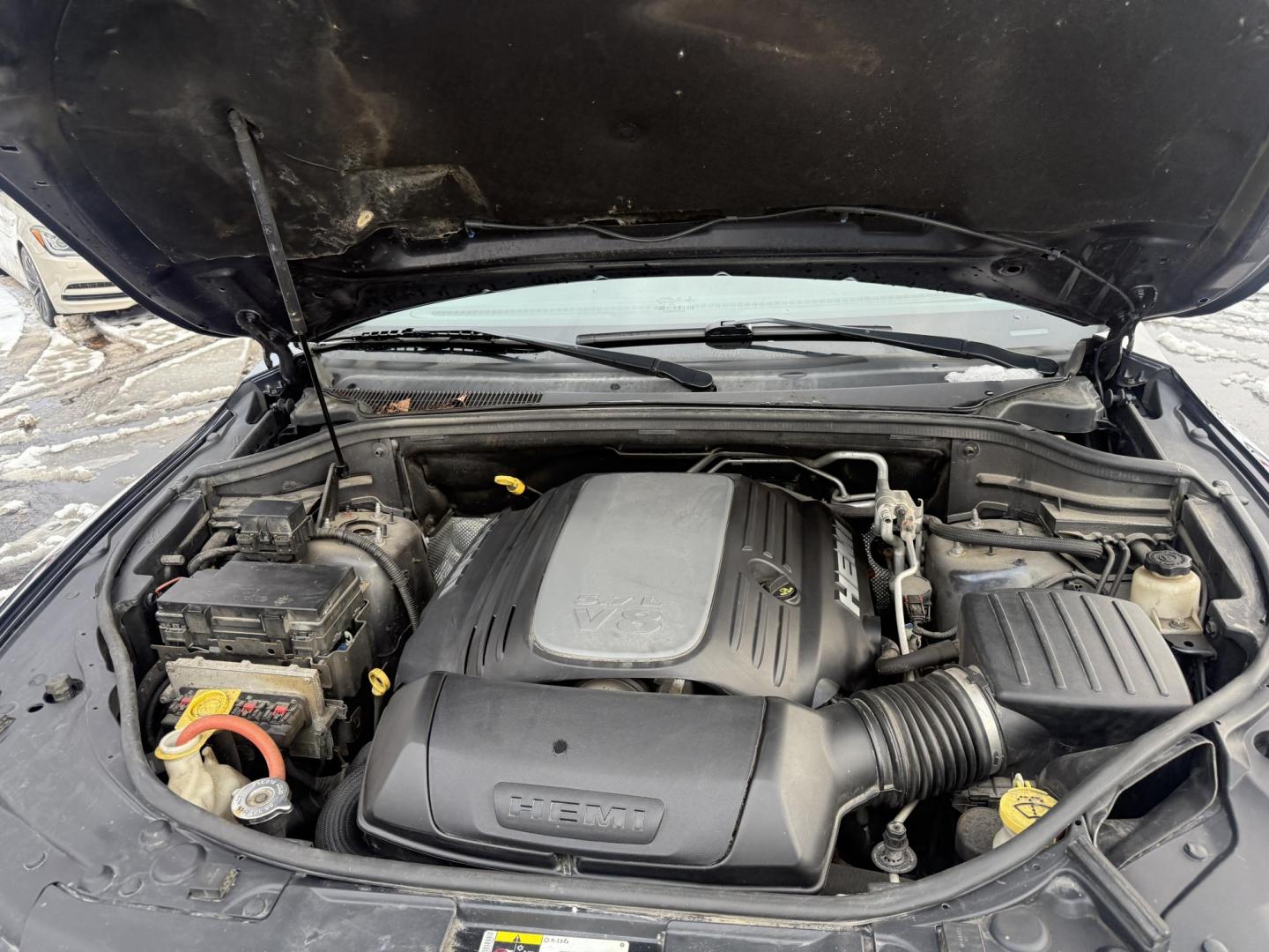 2013 Gray /Black Dodge Durango Crew AWD (1C4SDJDT9DC) with an 5.7L V8 OHV 16V engine, 5-Speed Automatic transmission, located at 547 E. Main St., Orwell, OH, 44076, (440) 437-5893, 41.535435, -80.847855 - 2013 Dodge Durango Crew AWD – Powerful Performance, Family Comfort, and Versatile Capability Take on every adventure in style with this 2013 Dodge Durango Crew AWD. Featuring a robust 5.7L HEMI V8 engine and a 5-speed automatic transmission, this SUV delivers impressive power and a 7,200-pound - Photo#14