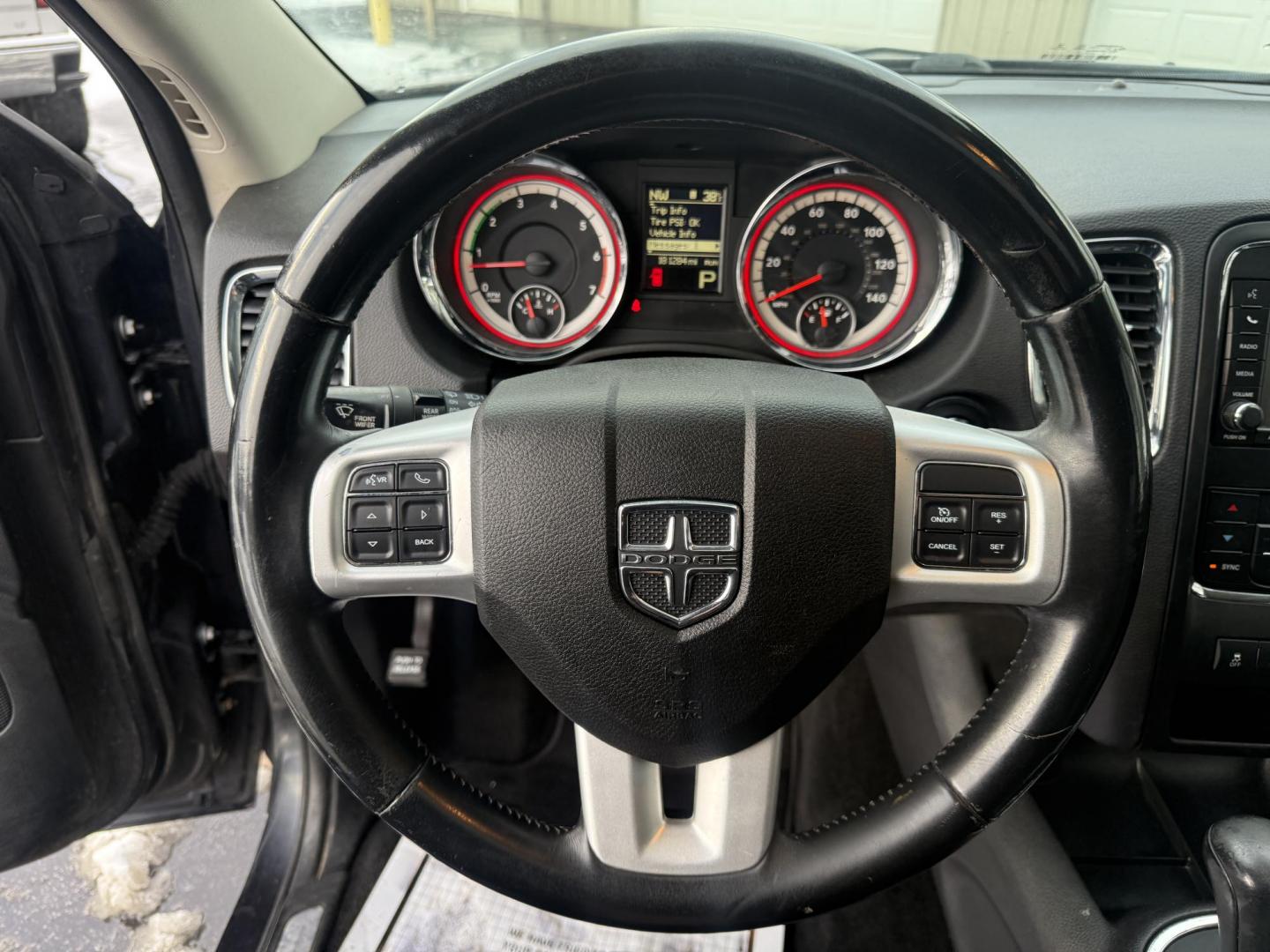 2013 Gray /Black Dodge Durango Crew AWD (1C4SDJDT9DC) with an 5.7L V8 OHV 16V engine, 5-Speed Automatic transmission, located at 547 E. Main St., Orwell, OH, 44076, (440) 437-5893, 41.535435, -80.847855 - 2013 Dodge Durango Crew AWD – Powerful Performance, Family Comfort, and Versatile Capability Take on every adventure in style with this 2013 Dodge Durango Crew AWD. Featuring a robust 5.7L HEMI V8 engine and a 5-speed automatic transmission, this SUV delivers impressive power and a 7,200-pound - Photo#27