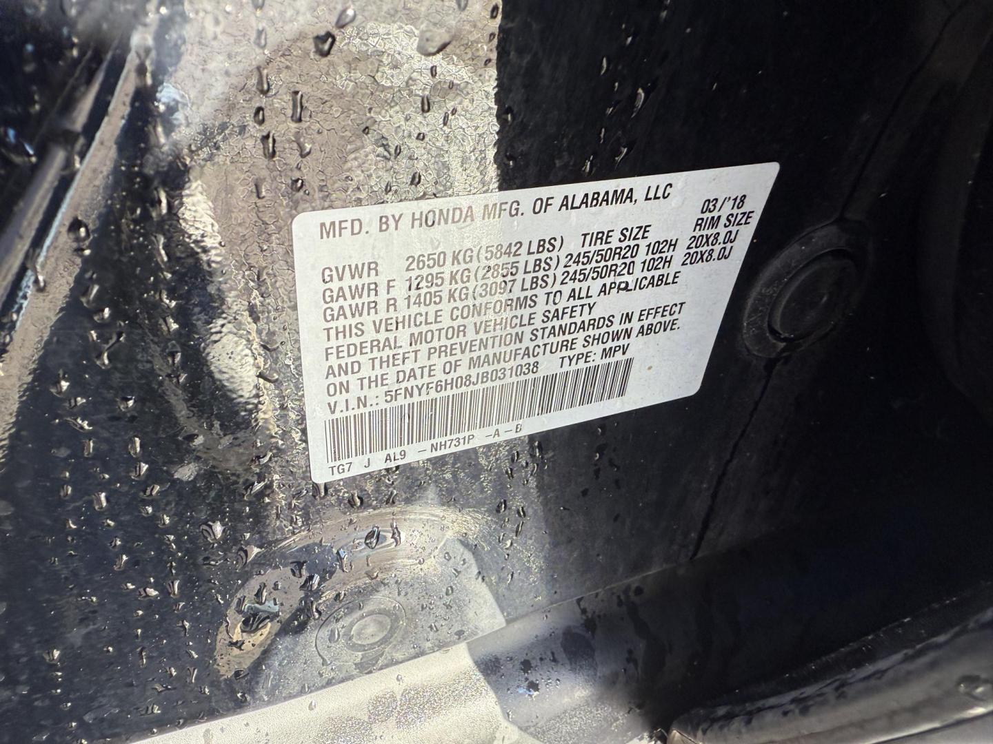 2018 Black /Black Honda Pilot Elite 4WD (5FNYF6H08JB) with an 3.5L V6 SOHC 24V engine, Automatic transmission, located at 547 E. Main St., Orwell, OH, 44076, (440) 437-5893, 41.535435, -80.847855 - One Owner ---- 2018 Honda Pilot Elite AWD – Luxury, Advanced Safety, and Family-Friendly Versatility Upgrade your family’s driving experience with this 2018 Honda Pilot Elite AWD. Powered by a robust 3.5L Earthdreams V6 engine and a smooth 9-speed automatic transmission, this SUV offers both - Photo#22