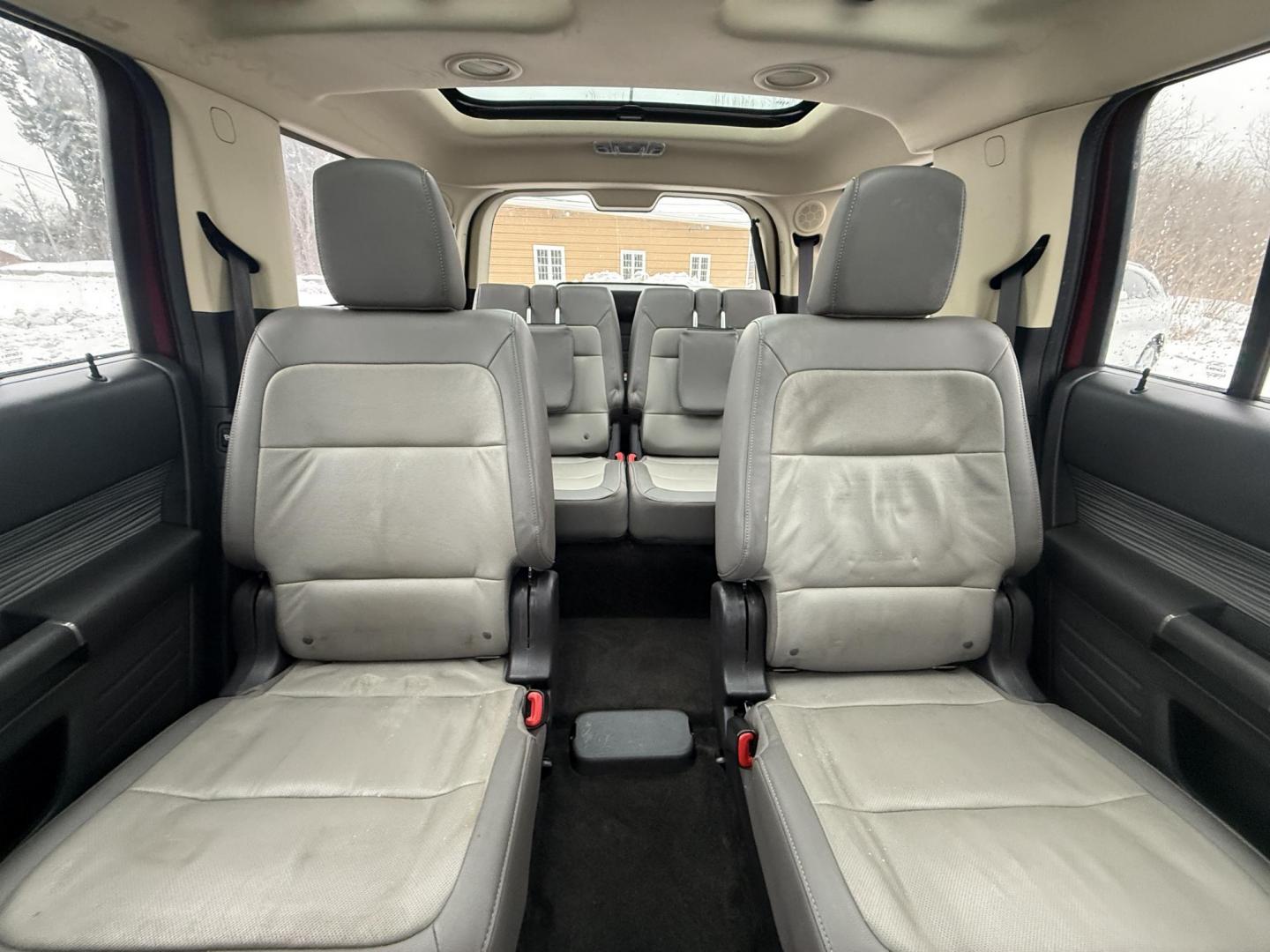 2017 Red /Gray Ford Flex Limited AWD w/EcoBoost (2FMHK6DTXHB) with an 3.5L V6 DOHC 24V TWIN TURBO engine, Automatic transmission, located at 11115 Chardon Rd. , Chardon, OH, 44024, (440) 214-9705, 41.580246, -81.241943 - Photo#38