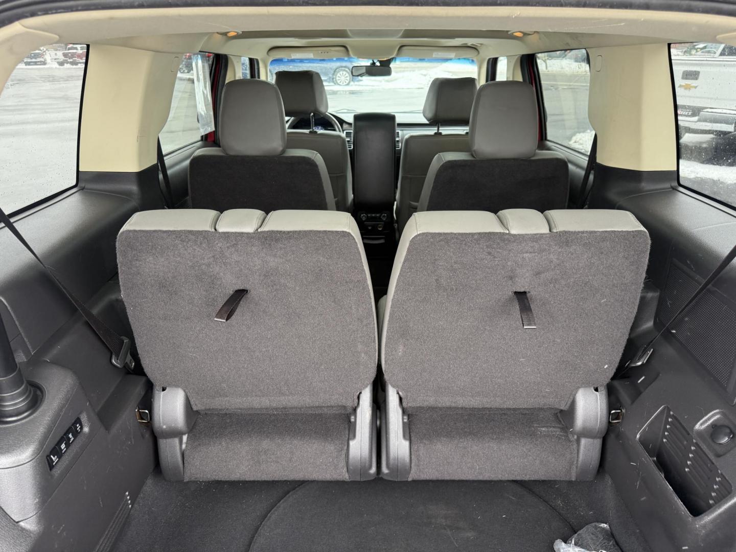 2017 Red /Gray Ford Flex Limited AWD w/EcoBoost (2FMHK6DTXHB) with an 3.5L V6 DOHC 24V TWIN TURBO engine, Automatic transmission, located at 11115 Chardon Rd. , Chardon, OH, 44024, (440) 214-9705, 41.580246, -81.241943 - Photo#44