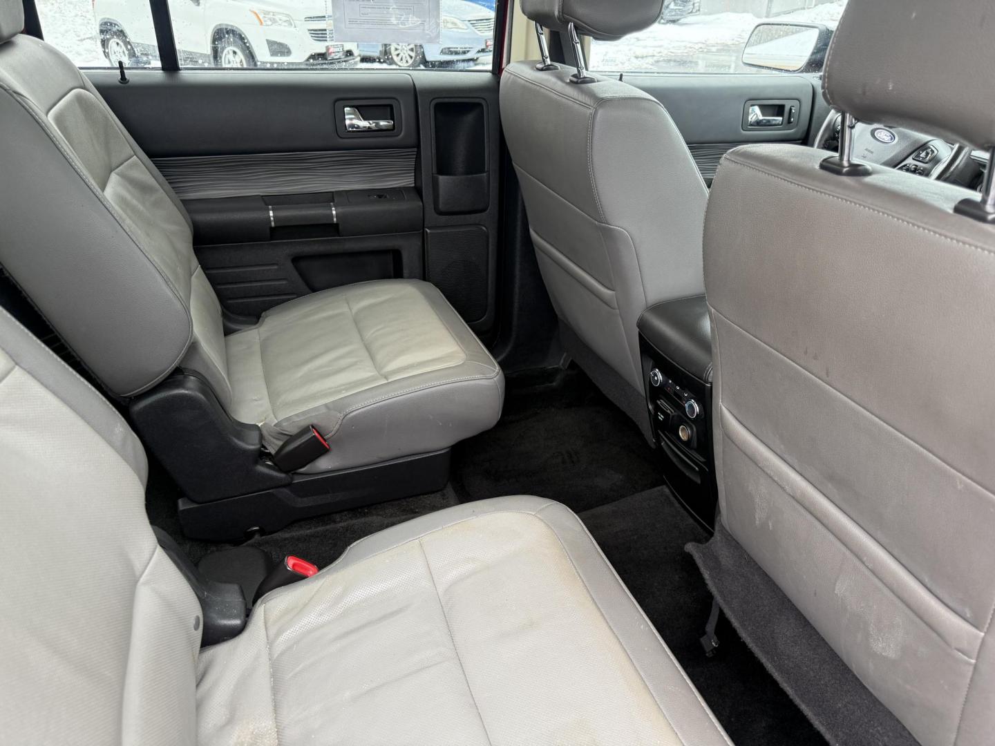 2017 Red /Gray Ford Flex Limited AWD w/EcoBoost (2FMHK6DTXHB) with an 3.5L V6 DOHC 24V TWIN TURBO engine, Automatic transmission, located at 11115 Chardon Rd. , Chardon, OH, 44024, (440) 214-9705, 41.580246, -81.241943 - Photo#46