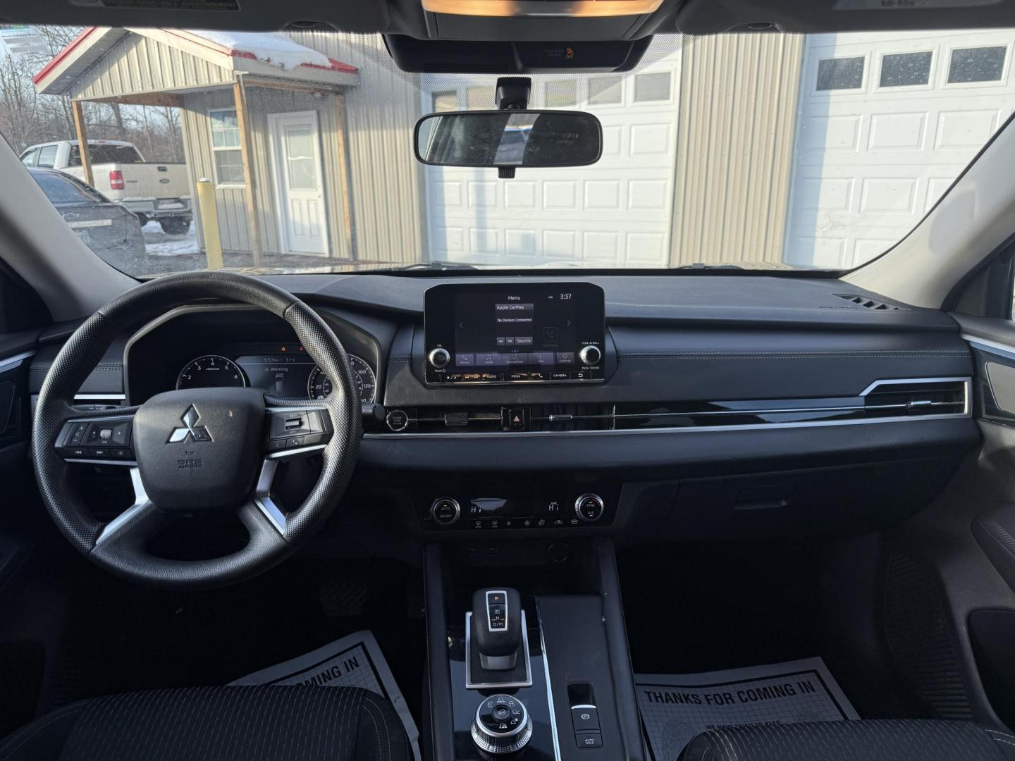 2022 Black /Black Mitsubishi Outlander ES 4WD (JA4J4TA82NZ) with an 2.5L I4 DOHC 16V engine, Automatic transmission, located at 547 E. Main St., Orwell, OH, 44076, (440) 437-5893, 41.535435, -80.847855 - Photo#32