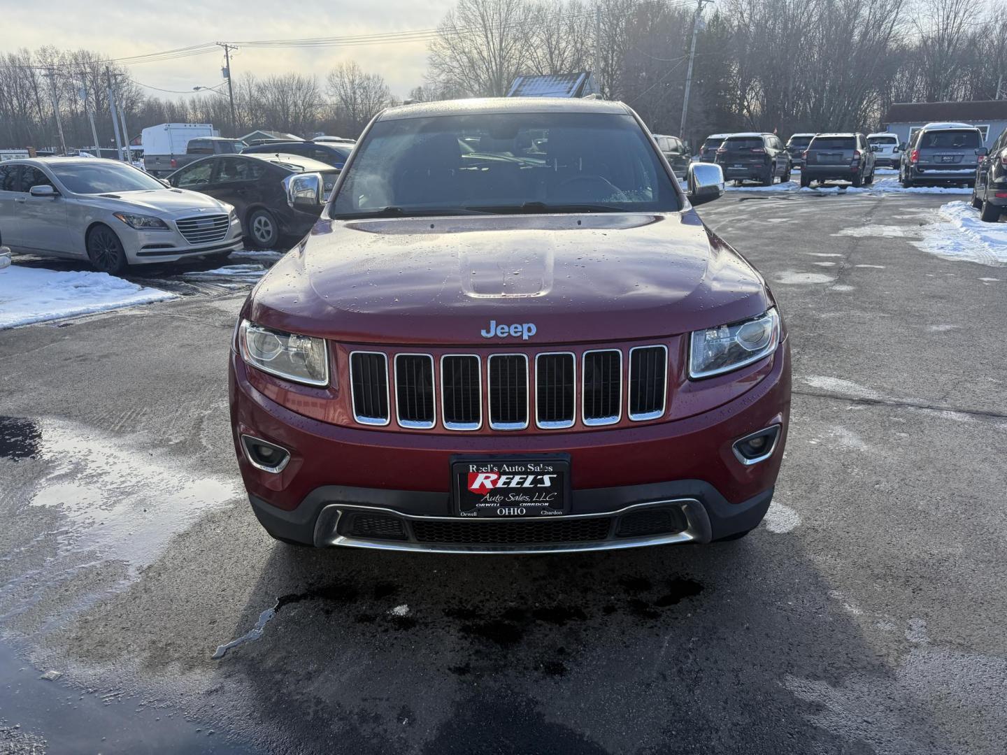 2015 Red /Black Jeep Grand Cherokee Limited 4WD (1C4RJFBG7FC) with an 3.6L V6 DOHC 24V FFV engine, Automatic transmission, located at 547 E. Main St., Orwell, OH, 44076, (440) 437-5893, 41.535435, -80.847855 - 2015 Jeep Grand Cherokee Limited 4WD – Premium Comfort, Practical Capability, and Modern Technology Experience the perfect blend of luxury and versatility with this 2015 Jeep Grand Cherokee Limited 4WD. Equipped with a powerful 3.6L Pentastar V6 engine and an efficient 8-speed automatic transmi - Photo#1