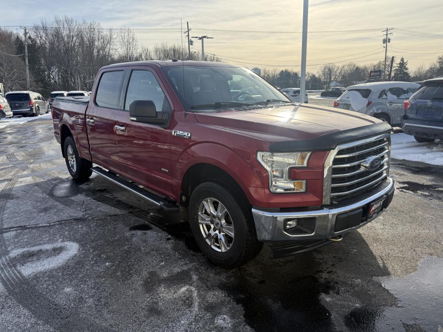 2017 Red /Gray Ford F-150 XLT SuperCrew 6.5-ft. Bed 4WD (1FTFW1EG6HF) with an 3.5 V6 TWIN TURBO engine, Automatic transmission, located at 547 E. Main St., Orwell, OH, 44076, (440) 437-5893, 41.535435, -80.847855 - 2017 Ford F-150 XLT Crew Cab 4WD – Powerful Performance, Advanced Technology, and Everyday Comfort Take command of the road and the jobsite with this 2017 Ford F-150 XLT Crew Cab 4WD. Powered by a robust 3.5L twin-turbo EcoBoost V6 engine paired with a 10-speed automatic transmission, this truc - Photo#2