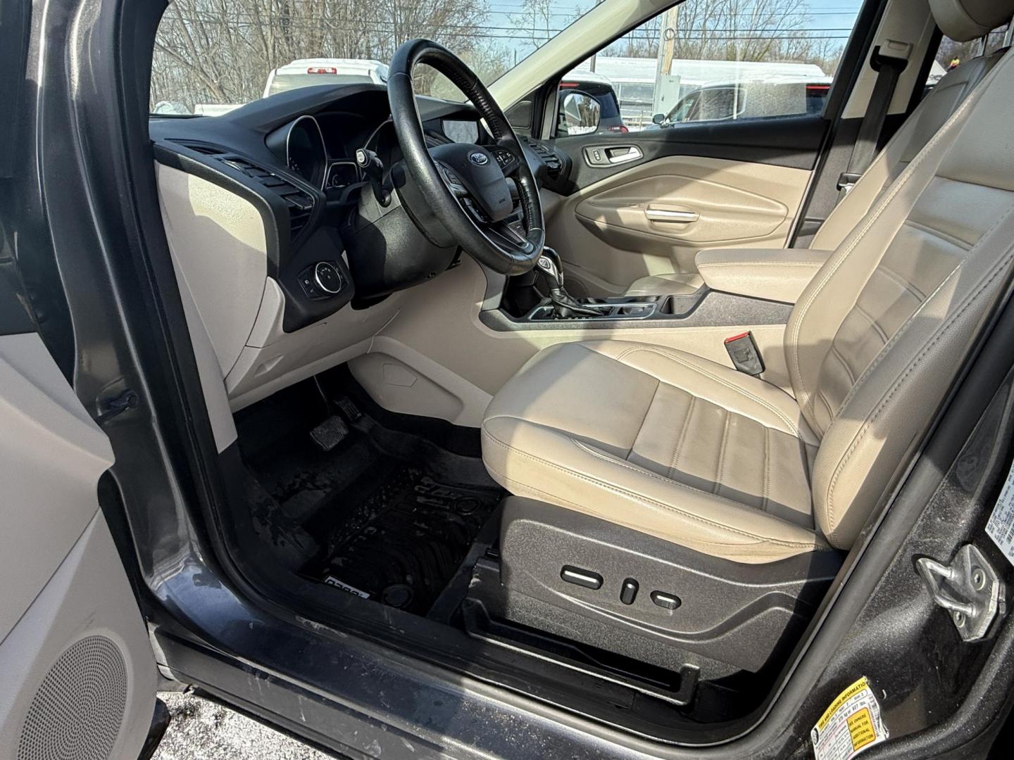 2019 Gray /Gray Ford Escape SEL 4WD (1FMCU9HDXKU) with an 1.5L I4 DOHC 16V Turbo engine, Automatic transmission, located at 11115 Chardon Rd. , Chardon, OH, 44024, (440) 214-9705, 41.580246, -81.241943 - 2019 Ford Escape SEL 4WD – Stylish Comfort, Advanced Safety, and Efficient Performance Elevate your driving experience with this 2019 Ford Escape SEL 4WD. Powered by a fuel-efficient 1.5L turbocharged EcoTec I4 engine and a smooth 6-speed automatic transmission, this SUV delivers up to 28 MPG h - Photo#13