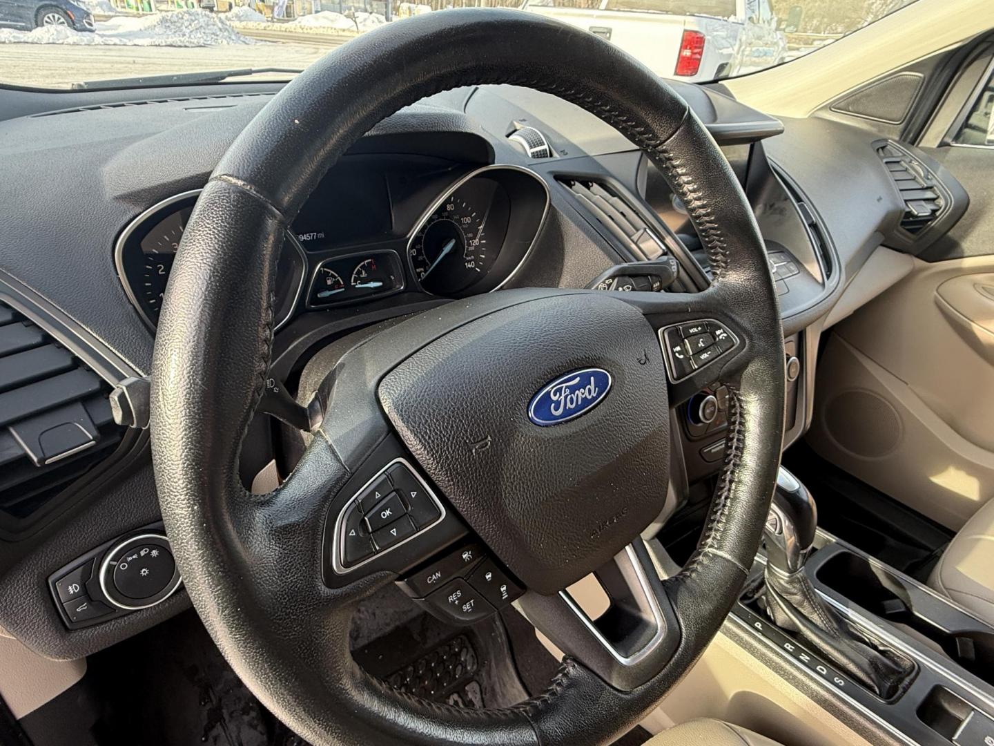 2019 Gray /Gray Ford Escape SEL 4WD (1FMCU9HDXKU) with an 1.5L I4 DOHC 16V Turbo engine, Automatic transmission, located at 11115 Chardon Rd. , Chardon, OH, 44024, (440) 214-9705, 41.580246, -81.241943 - 2019 Ford Escape SEL 4WD – Stylish Comfort, Advanced Safety, and Efficient Performance Elevate your driving experience with this 2019 Ford Escape SEL 4WD. Powered by a fuel-efficient 1.5L turbocharged EcoTec I4 engine and a smooth 6-speed automatic transmission, this SUV delivers up to 28 MPG h - Photo#18