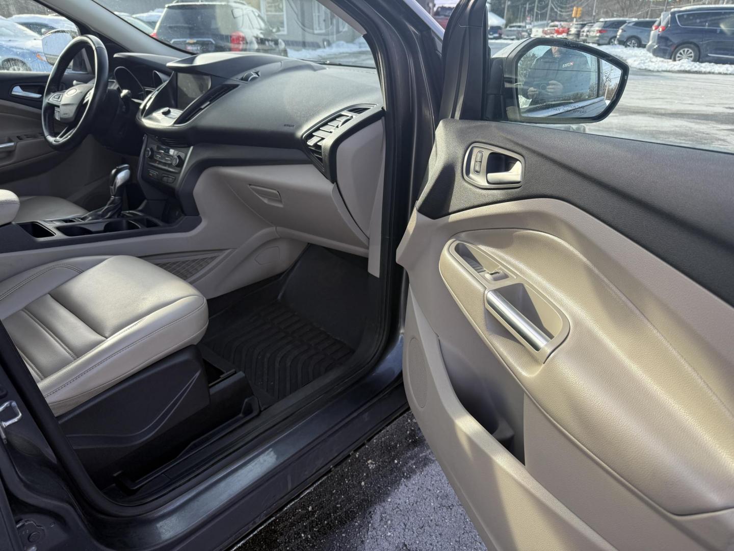 2019 Gray /Gray Ford Escape SEL 4WD (1FMCU9HDXKU) with an 1.5L I4 DOHC 16V Turbo engine, Automatic transmission, located at 11115 Chardon Rd. , Chardon, OH, 44024, (440) 214-9705, 41.580246, -81.241943 - 2019 Ford Escape SEL 4WD – Stylish Comfort, Advanced Safety, and Efficient Performance Elevate your driving experience with this 2019 Ford Escape SEL 4WD. Powered by a fuel-efficient 1.5L turbocharged EcoTec I4 engine and a smooth 6-speed automatic transmission, this SUV delivers up to 28 MPG h - Photo#39