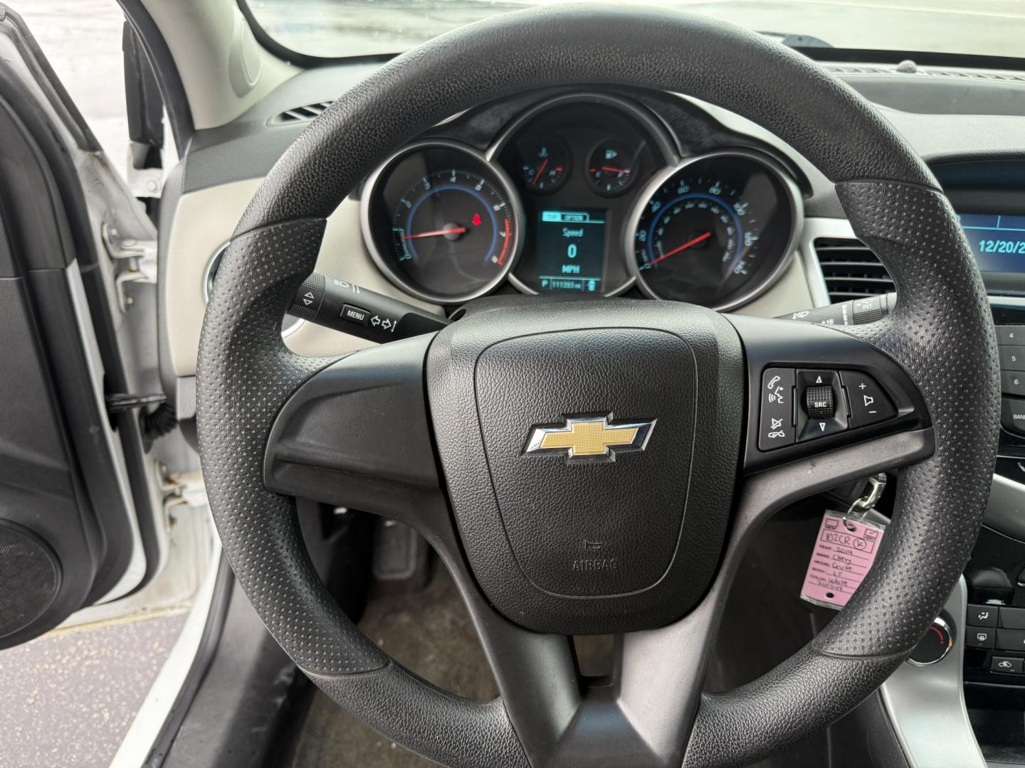 2014 White /Black Chevrolet Cruze LS Auto (1G1PA5SH9E7) with an 1.8L I4 DOHC 16V engine, Automatic transmission, located at 11115 Chardon Rd. , Chardon, OH, 44024, (440) 214-9705, 41.580246, -81.241943 - 2014 Chevrolet Cruze LS – Efficient, Safe, and Dependable Compact Sedan Enjoy reliable performance and impressive fuel economy with this 2014 Chevrolet Cruze LS. Powered by a 1.8L EcoTec I4 engine paired with a 6-speed automatic transmission, this sedan delivers up to 32 MPG highway and 26 MPG - Photo#21