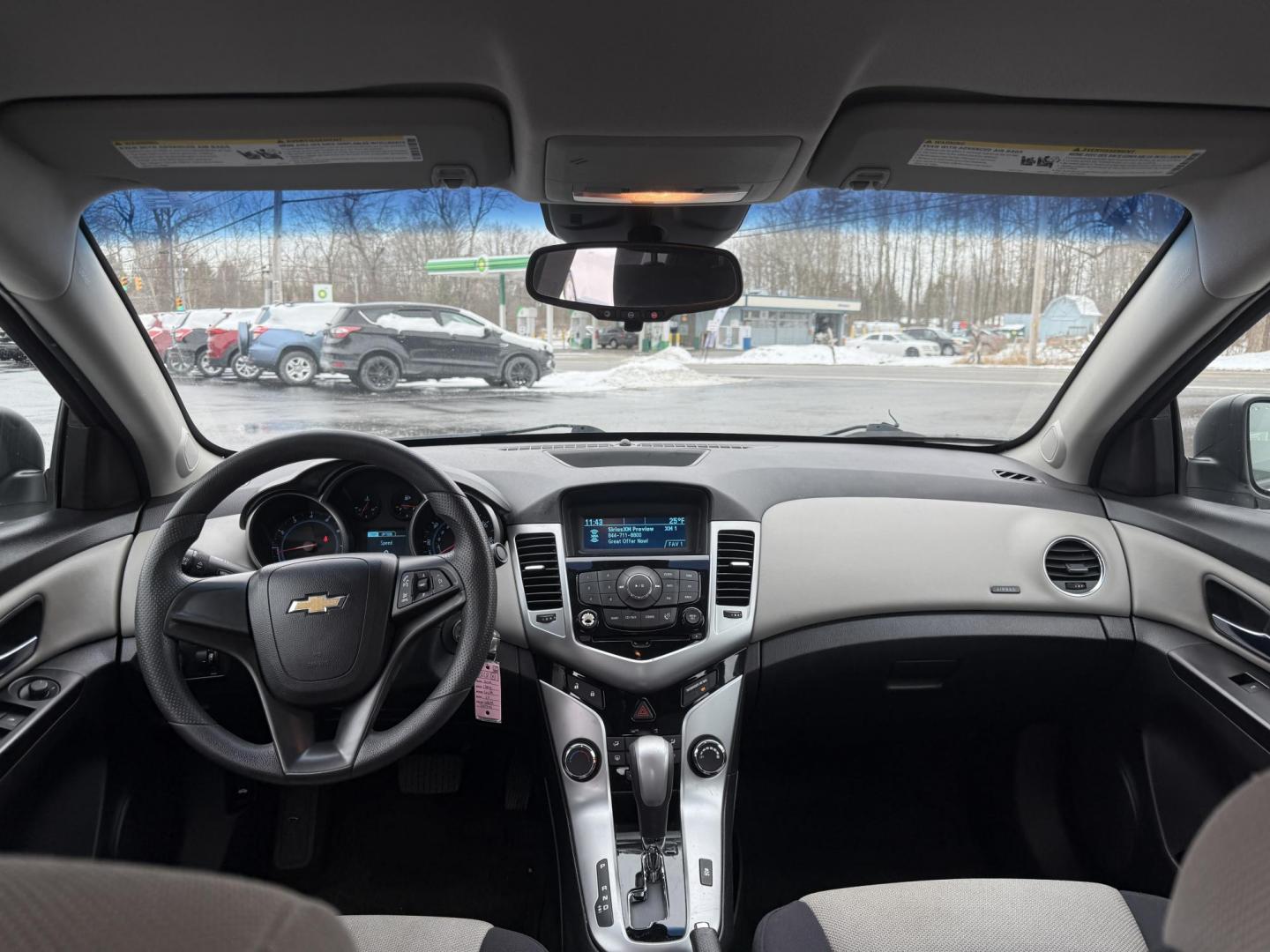 2014 White /Black Chevrolet Cruze LS Auto (1G1PA5SH9E7) with an 1.8L I4 DOHC 16V engine, Automatic transmission, located at 11115 Chardon Rd. , Chardon, OH, 44024, (440) 214-9705, 41.580246, -81.241943 - 2014 Chevrolet Cruze LS – Efficient, Safe, and Dependable Compact Sedan Enjoy reliable performance and impressive fuel economy with this 2014 Chevrolet Cruze LS. Powered by a 1.8L EcoTec I4 engine paired with a 6-speed automatic transmission, this sedan delivers up to 32 MPG highway and 26 MPG - Photo#30
