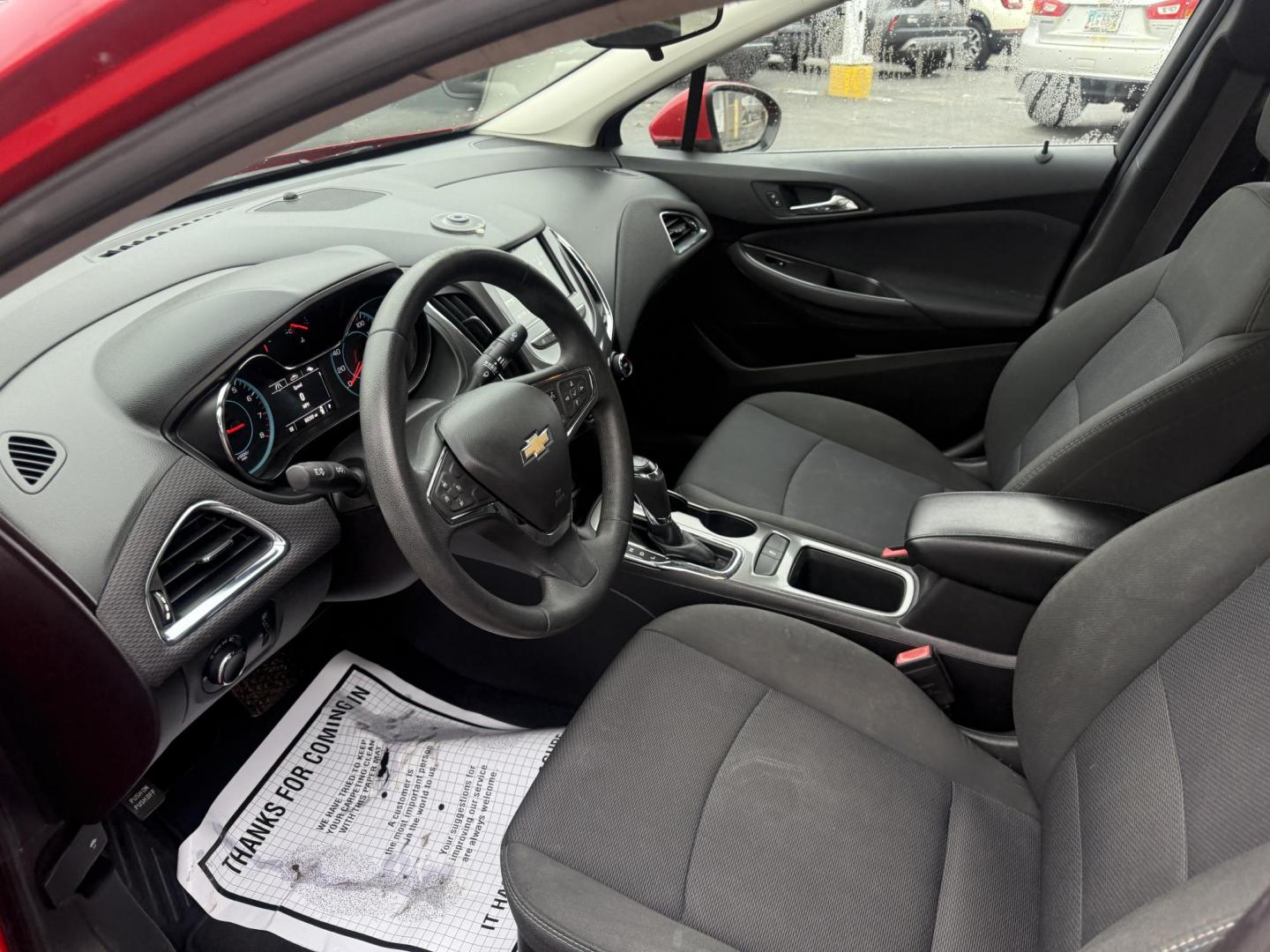 2017 Red /Black Chevrolet Cruze LT Auto (1G1BE5SM0H7) with an 1.4L I4 DOHC 16V TURBO engine, Automatic transmission, located at 547 E. Main St., Orwell, OH, 44076, (440) 437-5893, 41.535435, -80.847855 - Photo#14