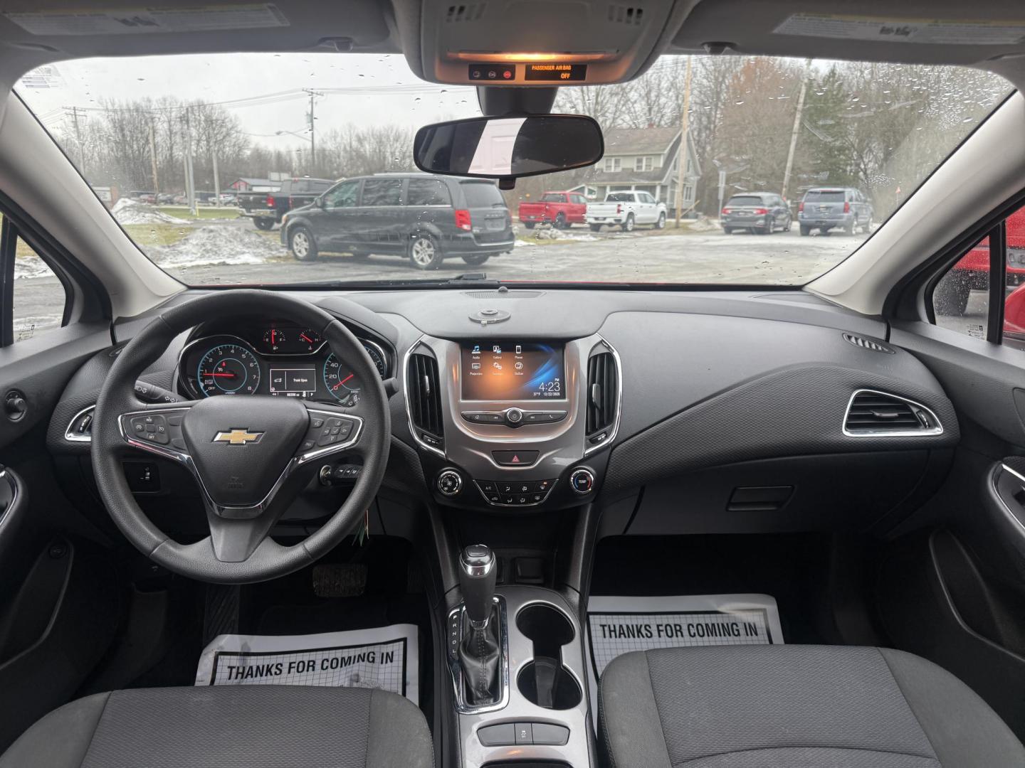 2017 Red /Black Chevrolet Cruze LT Auto (1G1BE5SM0H7) with an 1.4L I4 DOHC 16V TURBO engine, Automatic transmission, located at 547 E. Main St., Orwell, OH, 44076, (440) 437-5893, 41.535435, -80.847855 - Photo#37