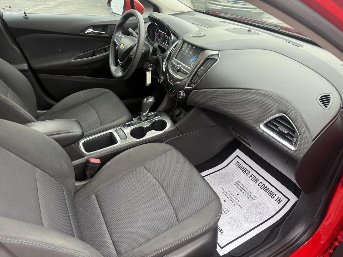 2017 Red /Black Chevrolet Cruze LT Auto (1G1BE5SM0H7) with an 1.4L I4 DOHC 16V TURBO engine, Automatic transmission, located at 547 E. Main St., Orwell, OH, 44076, (440) 437-5893, 41.535435, -80.847855 - Photo#42