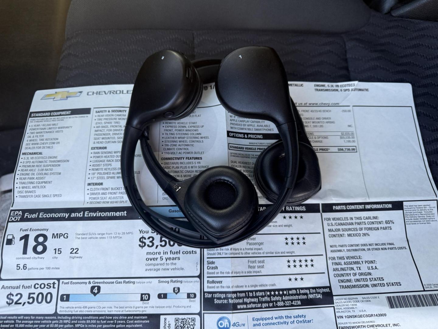 2016 Gray /Black Chevrolet Suburban LS 4WD (1GNSKGEC5GR) with an 5.3L V8 OHV 16V engine, Automatic transmission, located at 547 E. Main St., Orwell, OH, 44076, (440) 437-5893, 41.535435, -80.847855 - 2016 Chevrolet Suburban LS 4WD – Ultimate Space, Power, and Family Comfort Take command of every journey with this 2016 Chevrolet Suburban LS 4WD—a full-size SUV that delivers space, performance, and modern technology for the whole family. Under the hood, the robust 5.3L EcoTec3 V8 engine and - Photo#44