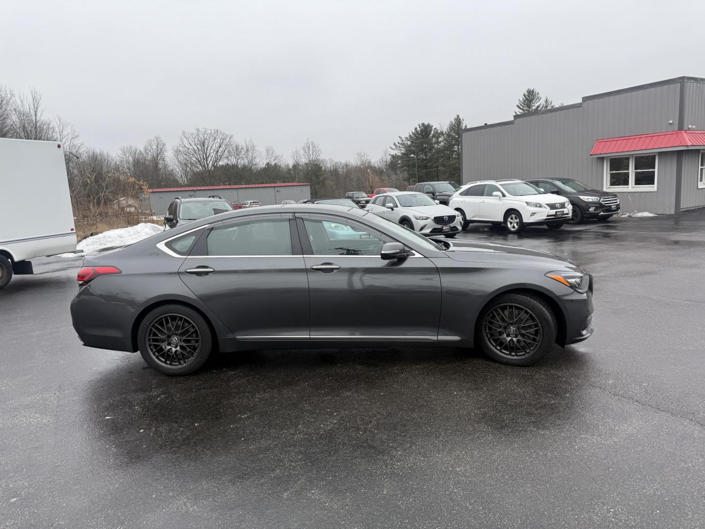 2020 Gray /Black Genesis G80 3.8 Ultimate AWD (KMTFN4JE4LU) with an 3.8L V6 DOHC 24V engine, Automatic transmission, located at 11115 Chardon Rd. , Chardon, OH, 44024, (440) 214-9705, 41.580246, -81.241943 - One Owner ---- 2020 Genesis G80 Ultimate AWD – Refined Luxury, Advanced Technology, and Confident Performance Indulge in first-class comfort and sophisticated style with this 2020 Genesis G80 Ultimate AWD. Powered by a smooth and responsive 3.8L GDI engine paired with an 8-speed automatic trans - Photo#17