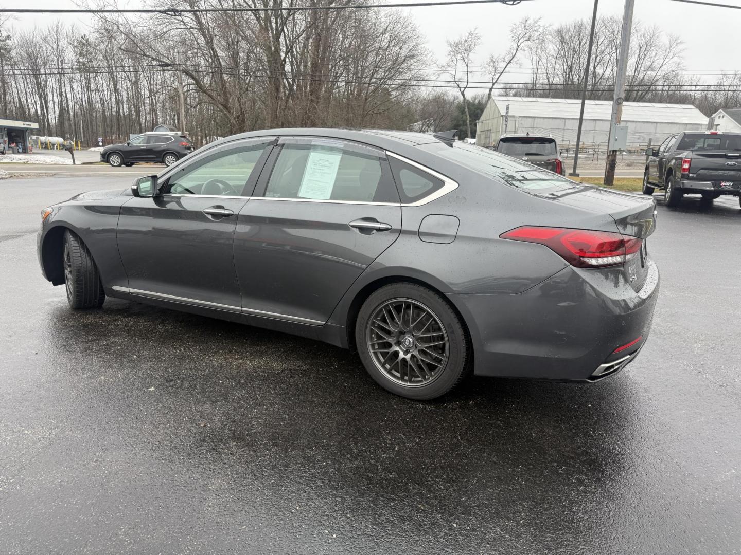 2020 Gray /Black Genesis G80 3.8 Ultimate AWD (KMTFN4JE4LU) with an 3.8L V6 DOHC 24V engine, Automatic transmission, located at 11115 Chardon Rd. , Chardon, OH, 44024, (440) 214-9705, 41.580246, -81.241943 - One Owner ---- 2020 Genesis G80 Ultimate AWD – Refined Luxury, Advanced Technology, and Confident Performance Indulge in first-class comfort and sophisticated style with this 2020 Genesis G80 Ultimate AWD. Powered by a smooth and responsive 3.8L GDI engine paired with an 8-speed automatic trans - Photo#22