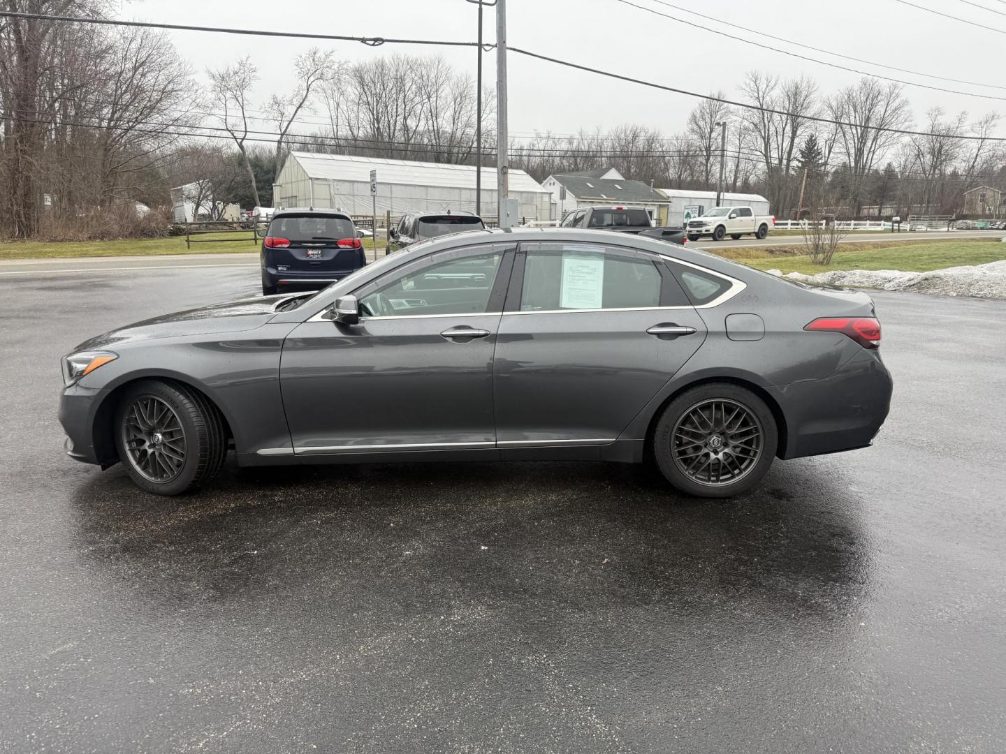 2020 Gray /Black Genesis G80 3.8 Ultimate AWD (KMTFN4JE4LU) with an 3.8L V6 DOHC 24V engine, Automatic transmission, located at 11115 Chardon Rd. , Chardon, OH, 44024, (440) 214-9705, 41.580246, -81.241943 - One Owner ---- 2020 Genesis G80 Ultimate AWD – Refined Luxury, Advanced Technology, and Confident Performance Indulge in first-class comfort and sophisticated style with this 2020 Genesis G80 Ultimate AWD. Powered by a smooth and responsive 3.8L GDI engine paired with an 8-speed automatic trans - Photo#24