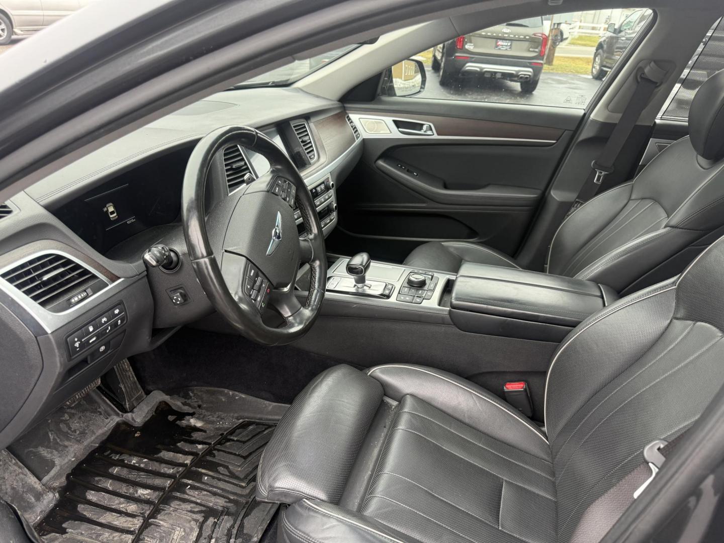 2020 Gray /Black Genesis G80 3.8 Ultimate AWD (KMTFN4JE4LU) with an 3.8L V6 DOHC 24V engine, Automatic transmission, located at 11115 Chardon Rd. , Chardon, OH, 44024, (440) 214-9705, 41.580246, -81.241943 - One Owner ---- 2020 Genesis G80 Ultimate AWD – Refined Luxury, Advanced Technology, and Confident Performance Indulge in first-class comfort and sophisticated style with this 2020 Genesis G80 Ultimate AWD. Powered by a smooth and responsive 3.8L GDI engine paired with an 8-speed automatic trans - Photo#6