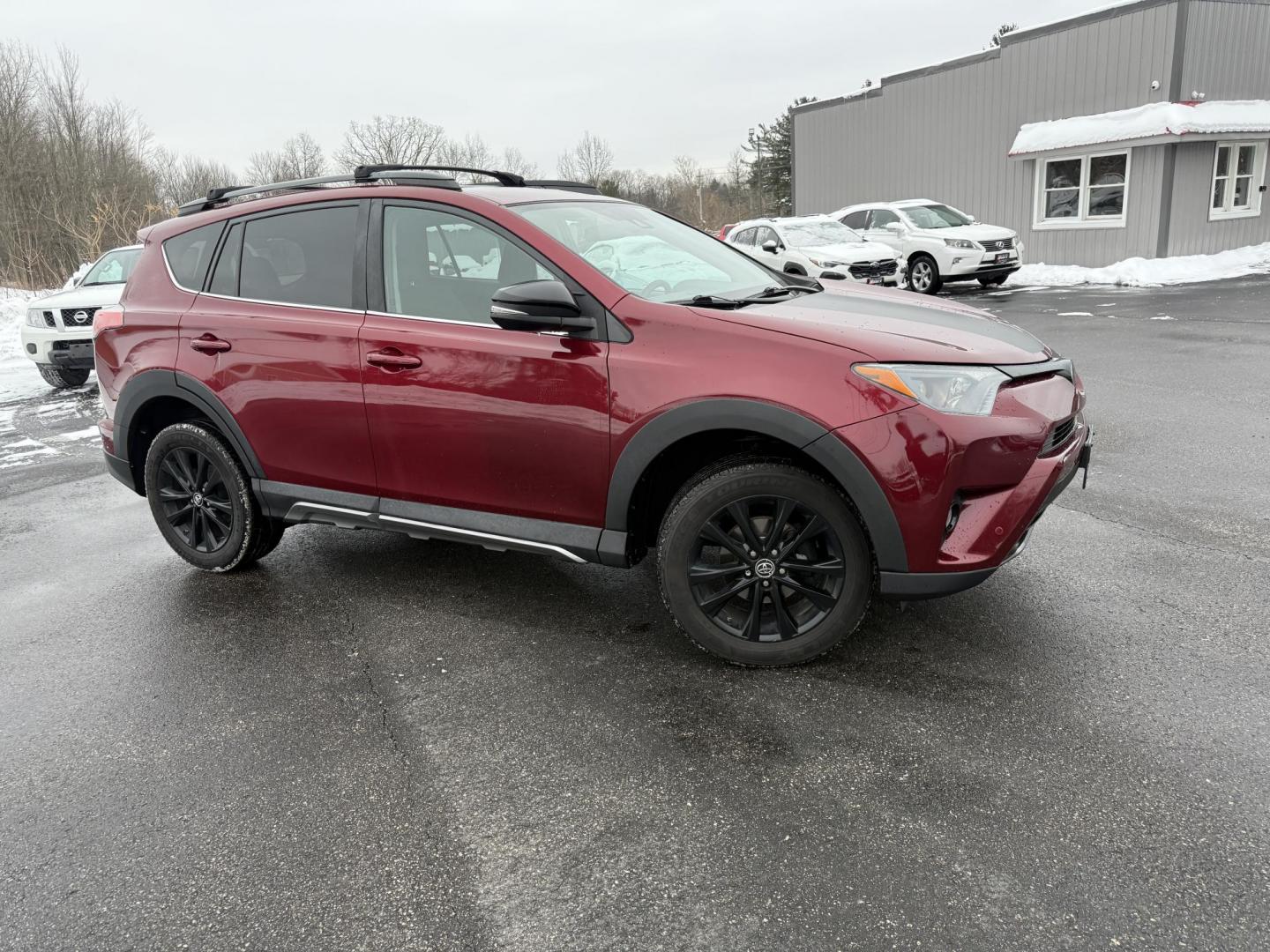 2018 Red /Black Toyota RAV4 Adventure AWD (2T3RFREV8JW) with an 2.5L I4 DOHC 16V engine, Automatic transmission, located at 11115 Chardon Rd. , Chardon, OH, 44024, (440) 214-9705, 41.580246, -81.241943 - One Owner ---- 2018 Toyota RAV4 Adventure AWD – Rugged Versatility, Advanced Safety, and Everyday Comfort Get ready for your next adventure with this 2018 Toyota RAV4 Adventure AWD. Powered by a reliable 2.5L I4 engine and a smooth 6-speed automatic transmission, this SUV delivers impressive ef - Photo#16
