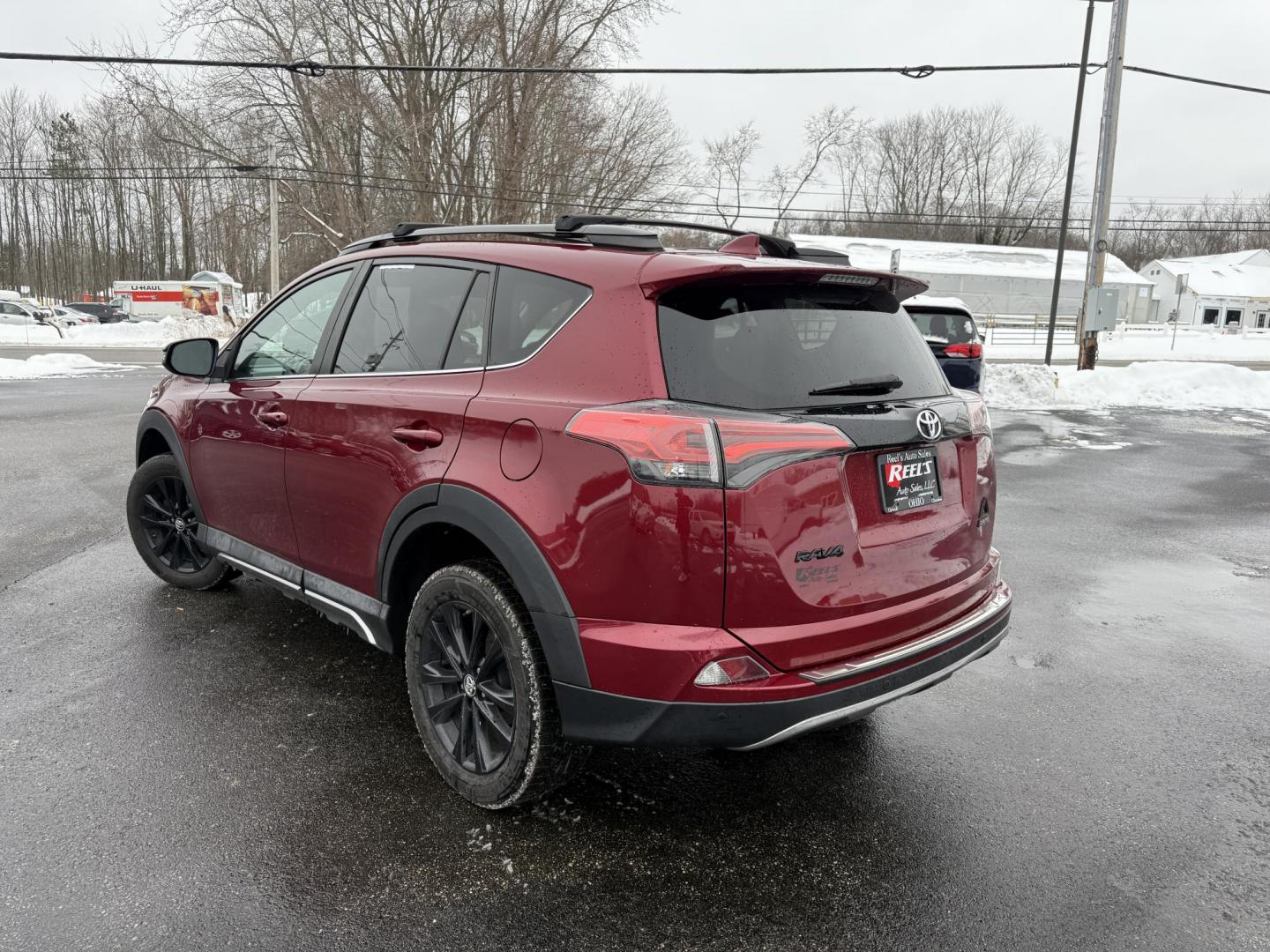 2018 Red /Black Toyota RAV4 Adventure AWD (2T3RFREV8JW) with an 2.5L I4 DOHC 16V engine, Automatic transmission, located at 11115 Chardon Rd. , Chardon, OH, 44024, (440) 214-9705, 41.580246, -81.241943 - One Owner ---- 2018 Toyota RAV4 Adventure AWD – Rugged Versatility, Advanced Safety, and Everyday Comfort Get ready for your next adventure with this 2018 Toyota RAV4 Adventure AWD. Powered by a reliable 2.5L I4 engine and a smooth 6-speed automatic transmission, this SUV delivers impressive ef - Photo#22