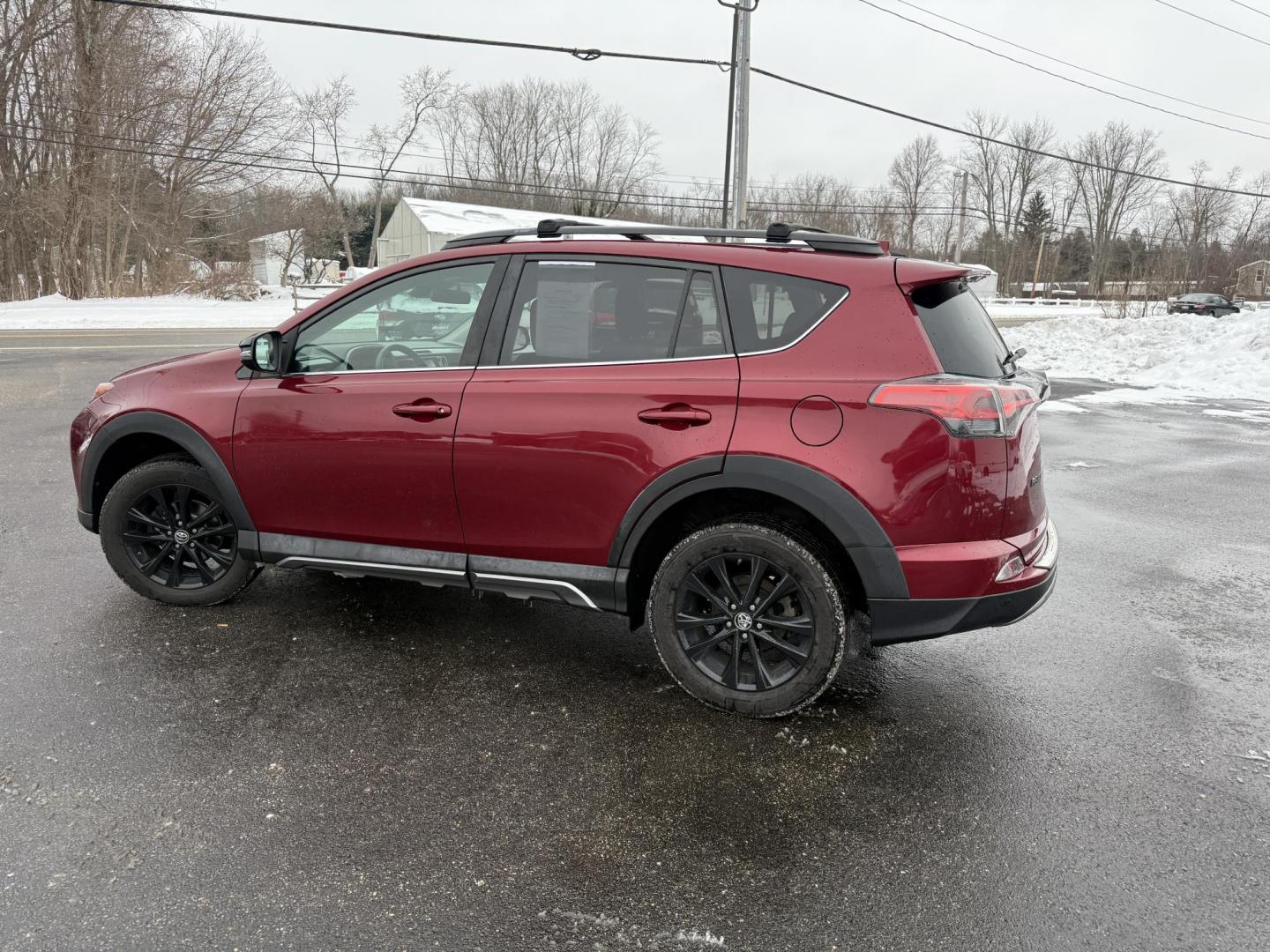 2018 Red /Black Toyota RAV4 Adventure AWD (2T3RFREV8JW) with an 2.5L I4 DOHC 16V engine, Automatic transmission, located at 11115 Chardon Rd. , Chardon, OH, 44024, (440) 214-9705, 41.580246, -81.241943 - One Owner ---- 2018 Toyota RAV4 Adventure AWD – Rugged Versatility, Advanced Safety, and Everyday Comfort Get ready for your next adventure with this 2018 Toyota RAV4 Adventure AWD. Powered by a reliable 2.5L I4 engine and a smooth 6-speed automatic transmission, this SUV delivers impressive ef - Photo#23