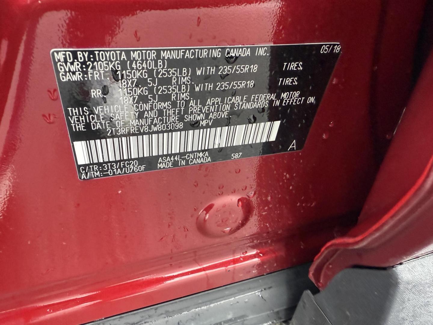 2018 Red /Black Toyota RAV4 Adventure AWD (2T3RFREV8JW) with an 2.5L I4 DOHC 16V engine, Automatic transmission, located at 11115 Chardon Rd. , Chardon, OH, 44024, (440) 214-9705, 41.580246, -81.241943 - One Owner ---- 2018 Toyota RAV4 Adventure AWD – Rugged Versatility, Advanced Safety, and Everyday Comfort Get ready for your next adventure with this 2018 Toyota RAV4 Adventure AWD. Powered by a reliable 2.5L I4 engine and a smooth 6-speed automatic transmission, this SUV delivers impressive ef - Photo#50