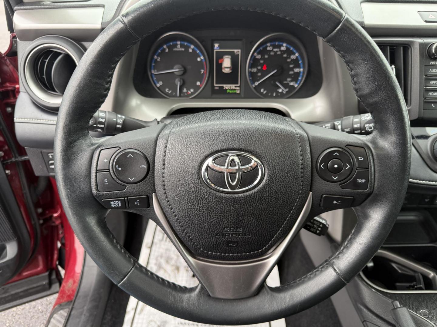 2018 Red /Black Toyota RAV4 Adventure AWD (2T3RFREV8JW) with an 2.5L I4 DOHC 16V engine, Automatic transmission, located at 11115 Chardon Rd. , Chardon, OH, 44024, (440) 214-9705, 41.580246, -81.241943 - One Owner ---- 2018 Toyota RAV4 Adventure AWD – Rugged Versatility, Advanced Safety, and Everyday Comfort Get ready for your next adventure with this 2018 Toyota RAV4 Adventure AWD. Powered by a reliable 2.5L I4 engine and a smooth 6-speed automatic transmission, this SUV delivers impressive ef - Photo#10