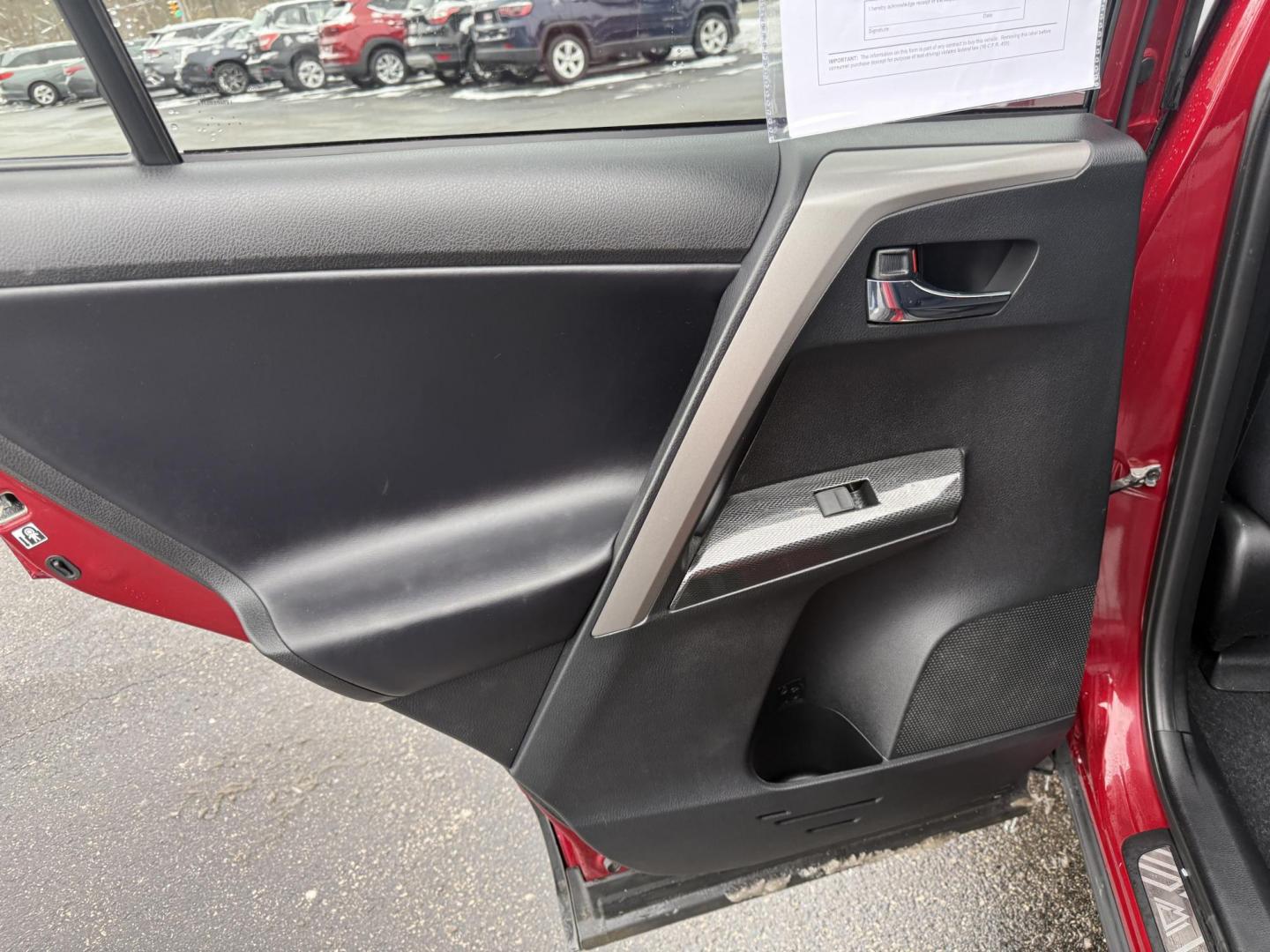 2018 Red /Black Toyota RAV4 Adventure AWD (2T3RFREV8JW) with an 2.5L I4 DOHC 16V engine, Automatic transmission, located at 11115 Chardon Rd. , Chardon, OH, 44024, (440) 214-9705, 41.580246, -81.241943 - One Owner ---- 2018 Toyota RAV4 Adventure AWD – Rugged Versatility, Advanced Safety, and Everyday Comfort Get ready for your next adventure with this 2018 Toyota RAV4 Adventure AWD. Powered by a reliable 2.5L I4 engine and a smooth 6-speed automatic transmission, this SUV delivers impressive ef - Photo#35