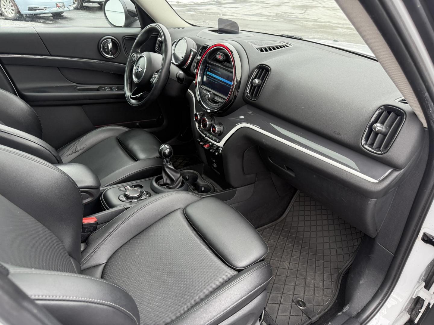 2018 White /Black Mini Countryman S ALL4 (WMZYT5C38J3) with an 2.0L I4 DOHC 16V TURBO engine, 6 Speed Manual transmission, located at 11115 Chardon Rd. , Chardon, OH, 44024, (440) 214-9705, 41.580246, -81.241943 - 2018 Mini Cooper S Countryman All4 – Turbocharged Thrills, Premium Features, and All-Weather Fun Experience driving excitement and standout style with this 2018 Mini Cooper S Countryman All4. Powered by a spirited 2.0L turbocharged I4 engine paired with an engaging 6-speed manual transmission, - Photo#46