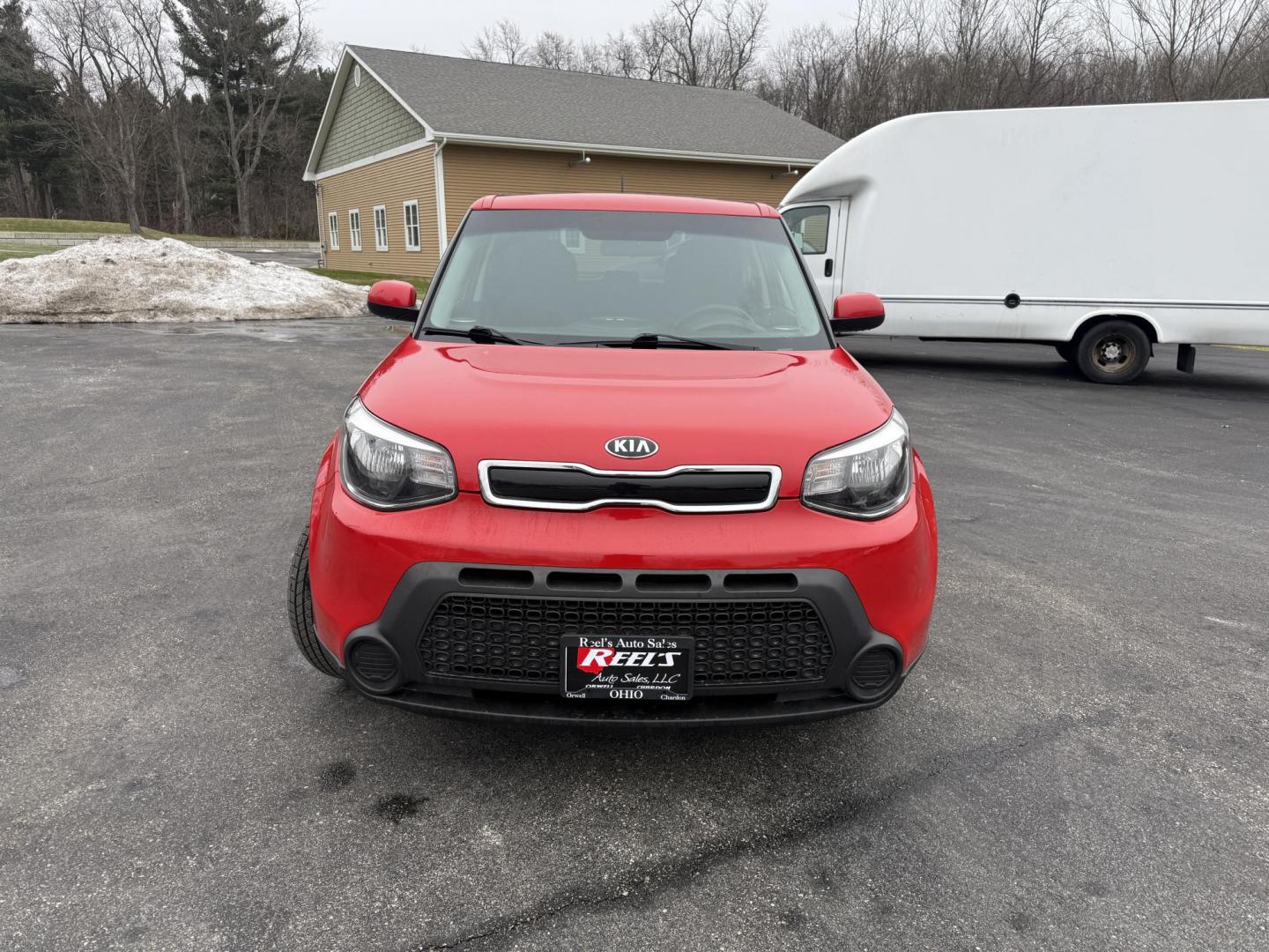 2015 Red /Black Kia Soul + (KNDJP3A54F7) with an 2.0L I4 DOHC 16V engine, Automatic transmission, located at 11115 Chardon Rd. , Chardon, OH, 44024, (440) 214-9705, 41.580246, -81.241943 - 2015 Kia Soul + – Stylish, Efficient, and Ready for Anything Drive in style and confidence with this 2015 Kia Soul +, a one-owner vehicle with just 51,736 miles. Powered by a reliable 2.0L I4 GDI engine paired with a smooth 6-speed automatic transmission, this Kia Soul delivers an impressive 30 - Photo#1