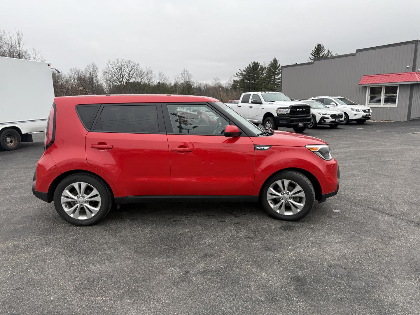 2015 Red /Black Kia Soul + (KNDJP3A54F7) with an 2.0L I4 DOHC 16V engine, Automatic transmission, located at 11115 Chardon Rd. , Chardon, OH, 44024, (440) 214-9705, 41.580246, -81.241943 - 2015 Kia Soul + – Stylish, Efficient, and Ready for Anything Drive in style and confidence with this 2015 Kia Soul +, a one-owner vehicle with just 51,736 miles. Powered by a reliable 2.0L I4 GDI engine paired with a smooth 6-speed automatic transmission, this Kia Soul delivers an impressive 30 - Photo#17